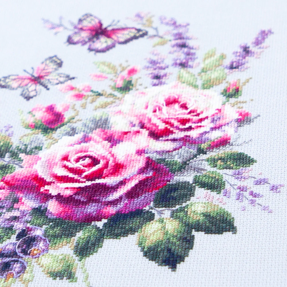 Happy Garden 70-13 Counted Cross-Stitch Kit - Image 4