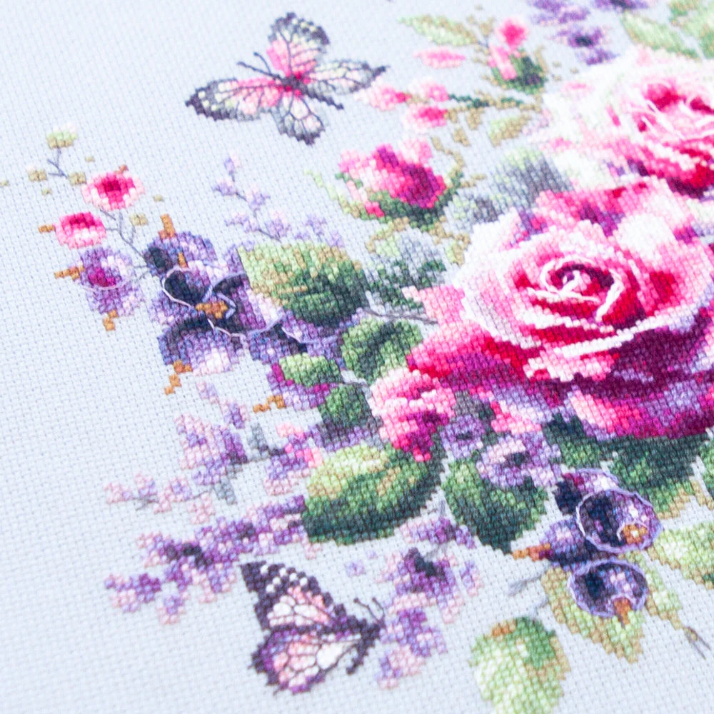 Happy Garden 70-13 Counted Cross-Stitch Kit - Image 6