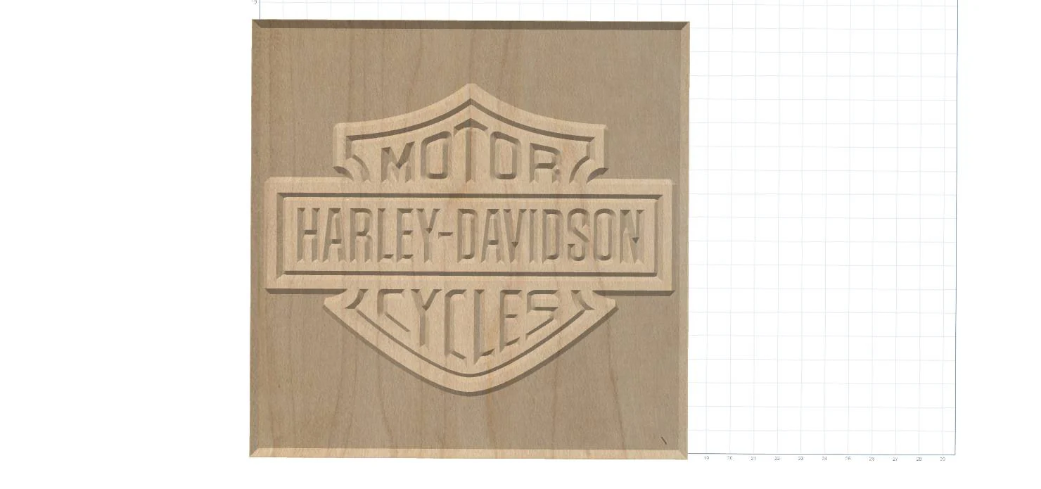 Harley Davidson Wood Sign - Image 3