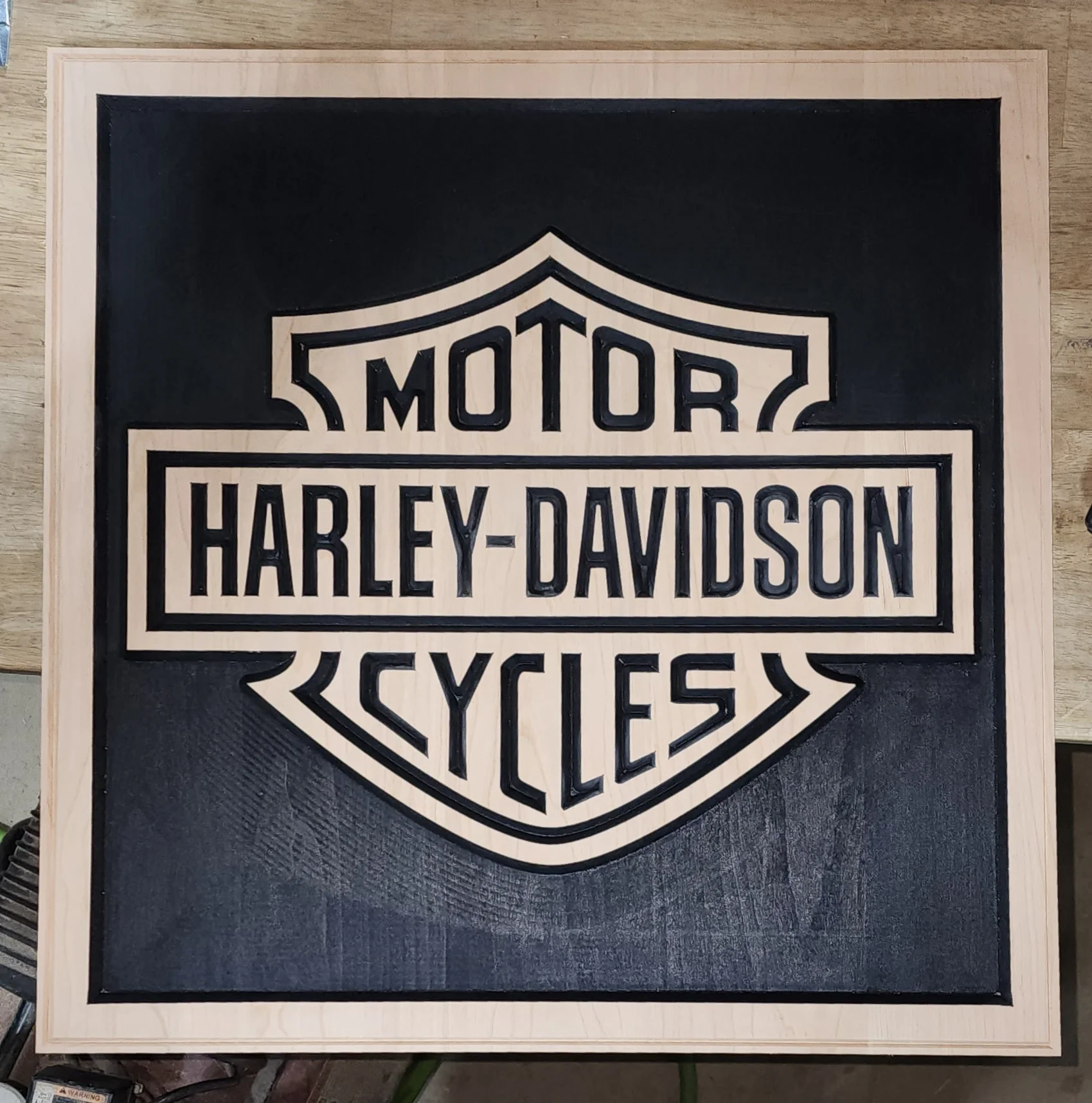 Harley Davidson Wood Sign - Image 5