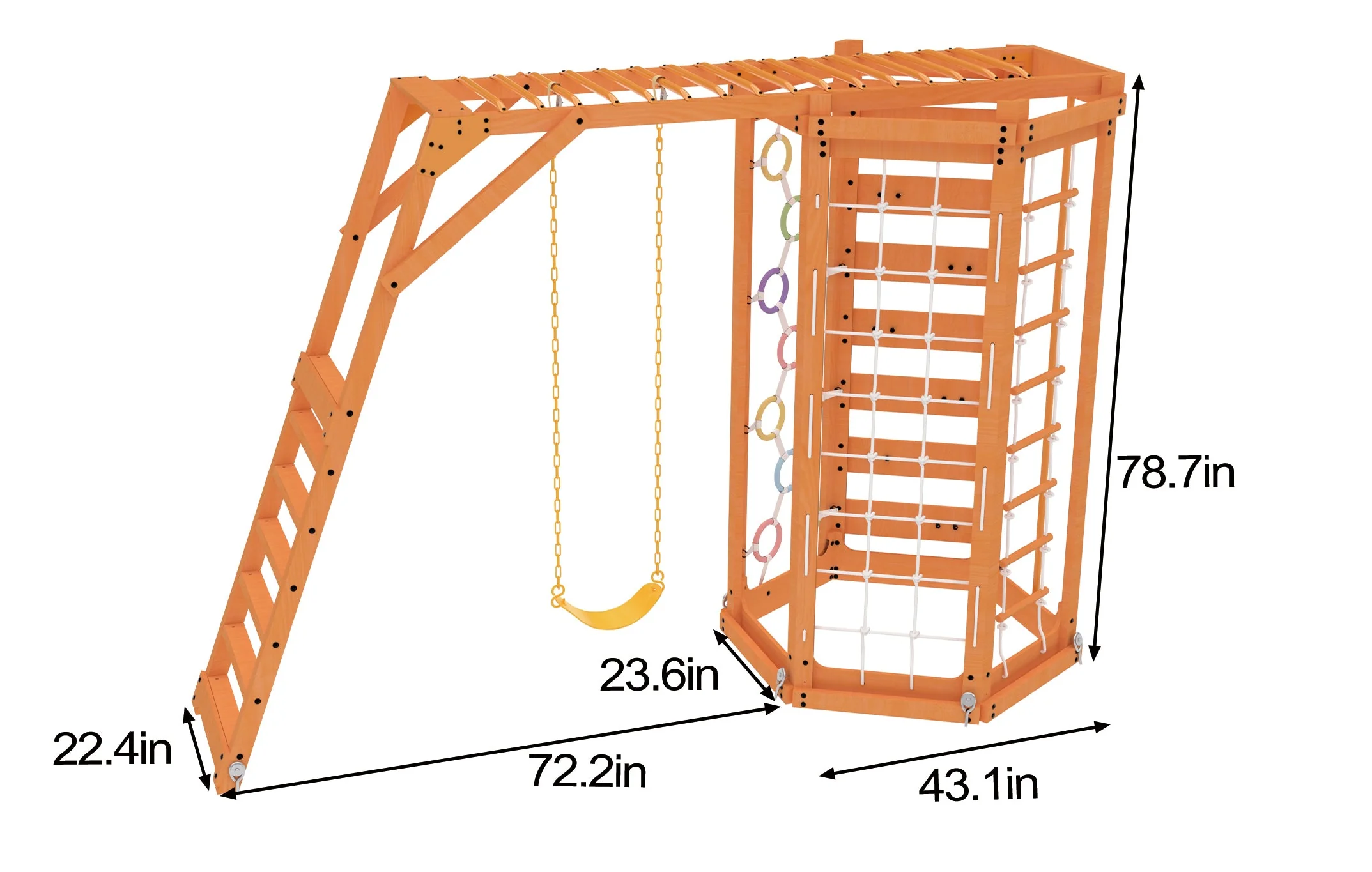 Hawthorn XL | Octagon Outdoor Jungle Gym - White - Image 11