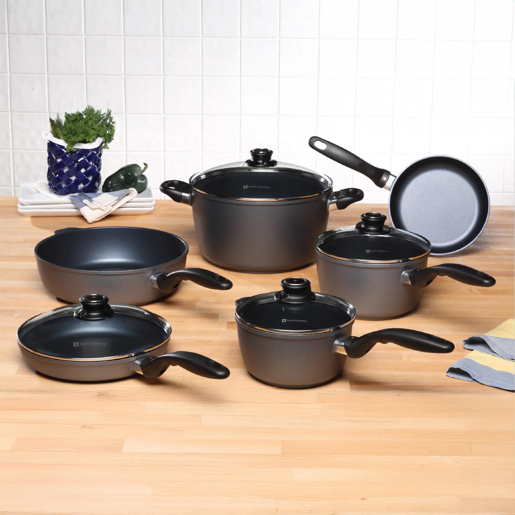HD Nonstick 10-Piece Set - Gourmet Kitchen Kit - Induction - Image 2