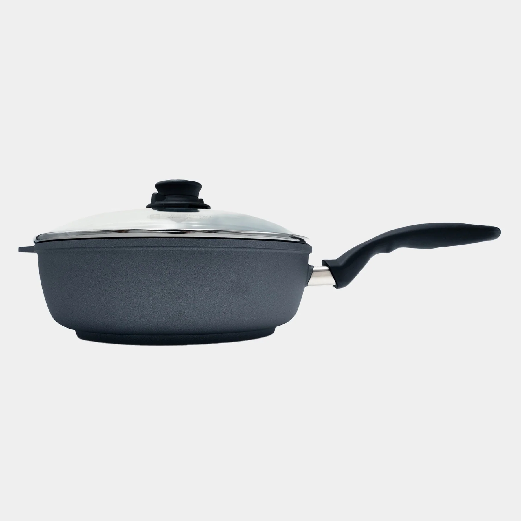 HD Nonstick Saute Pan with Glass Lid - Induction - Image 2