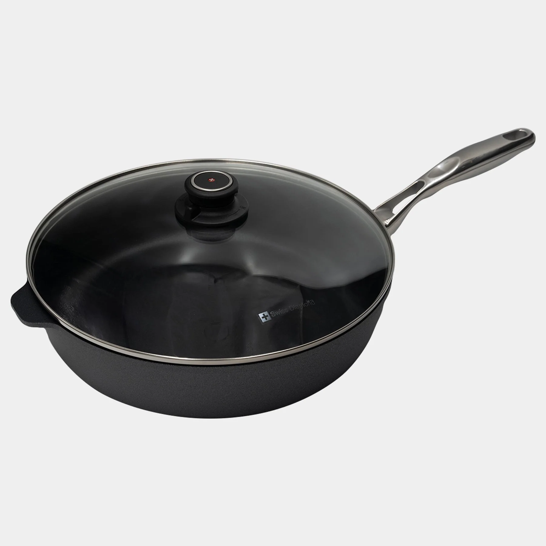 HD Nonstick Saute Pan with Glass Lid - Induction - Image 3