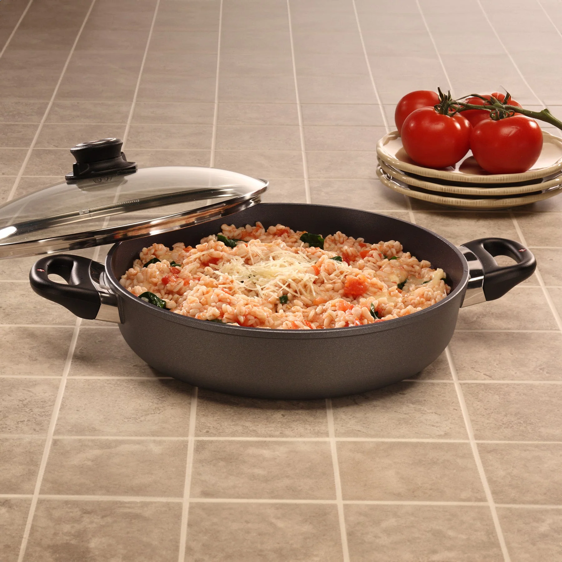 HD Nonstick Sauteuse with Glass Lid - Image 2