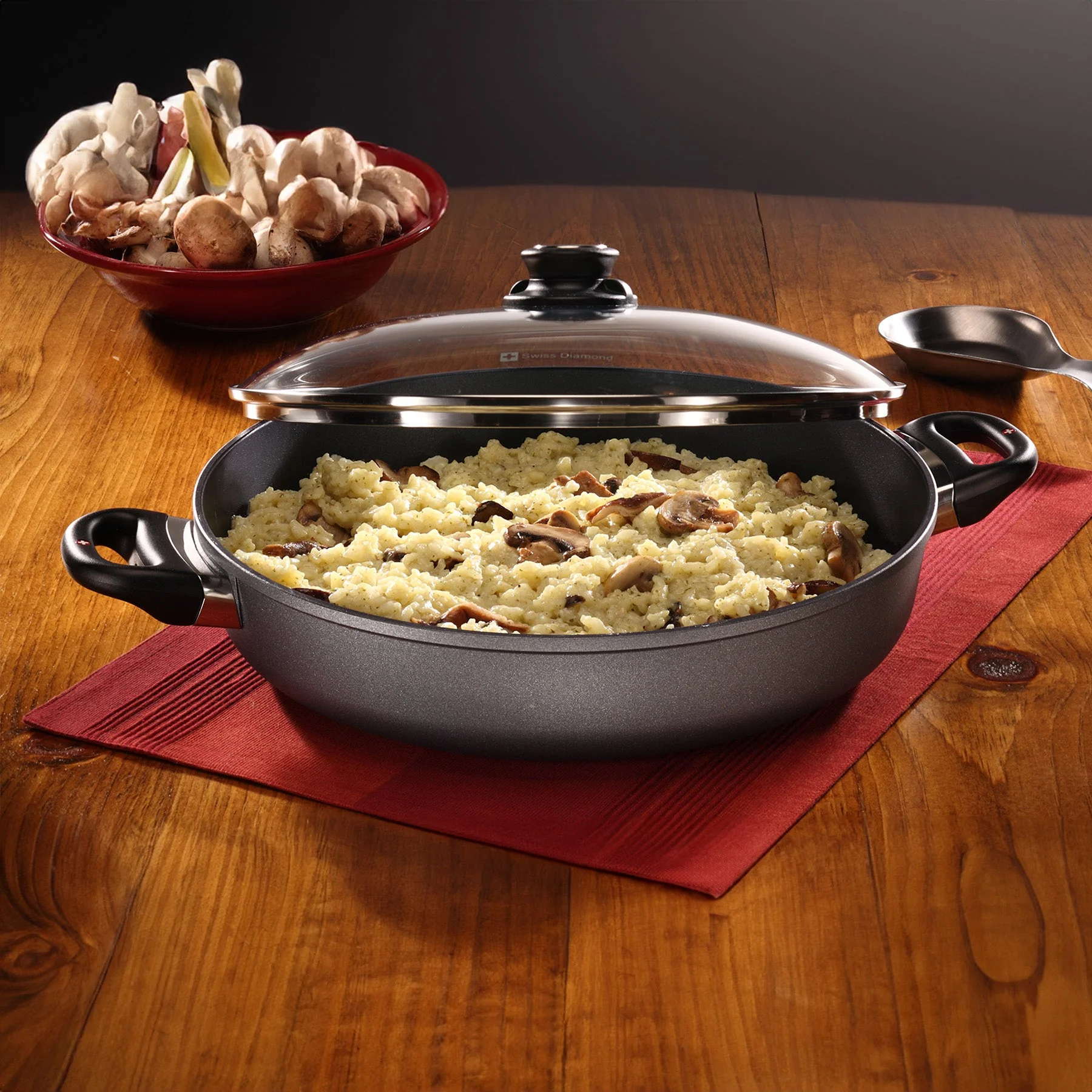 HD Nonstick Sauteuse with Glass Lid - Image 3