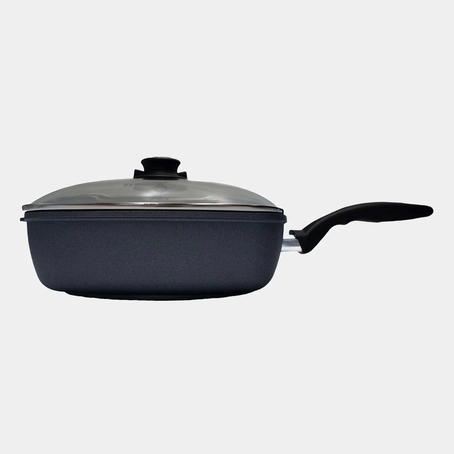 HD Nonstick Square Saute Pan with Glass Lid - Induction - Image 3