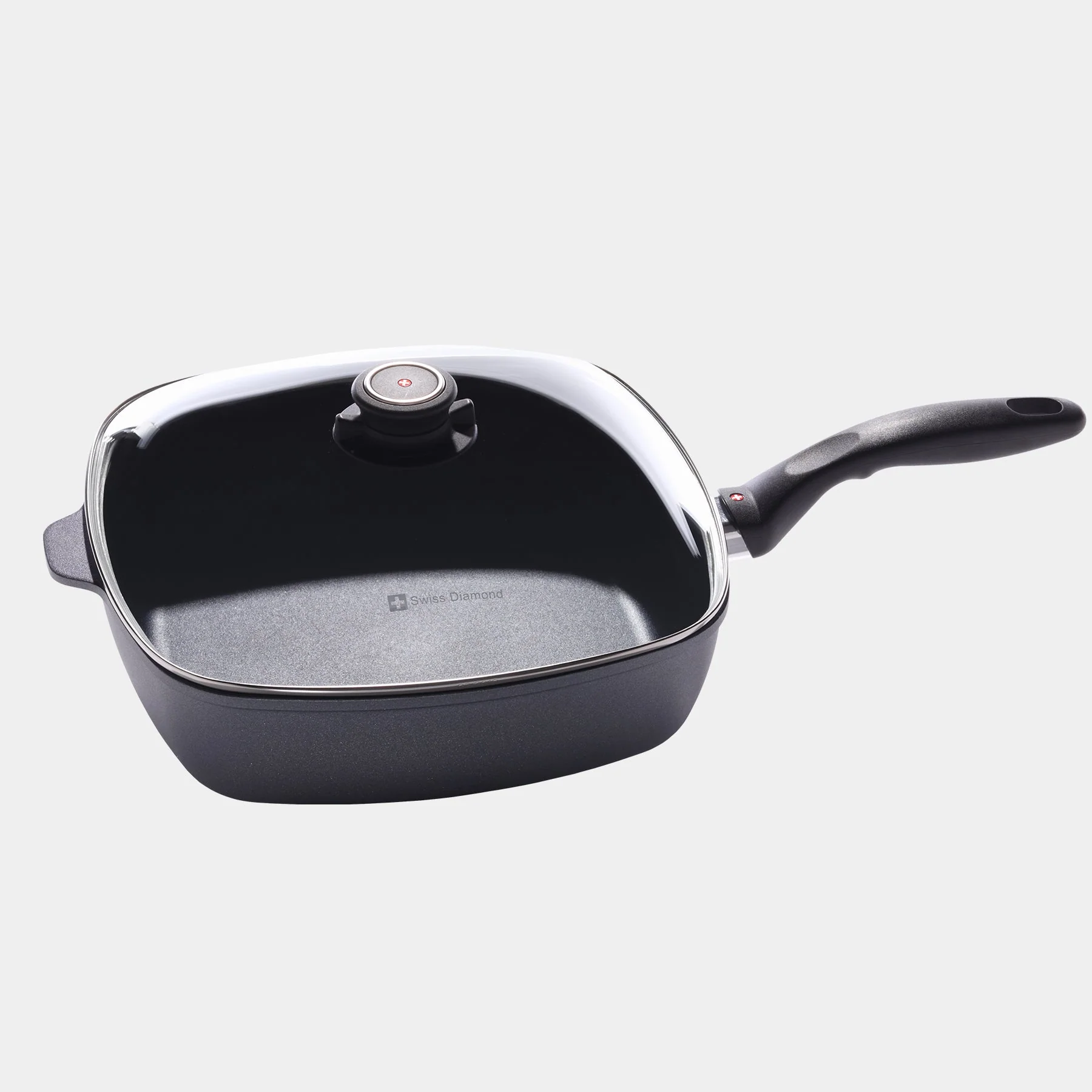 HD Nonstick Square Saute Pan with Glass Lid - Induction - Image 4