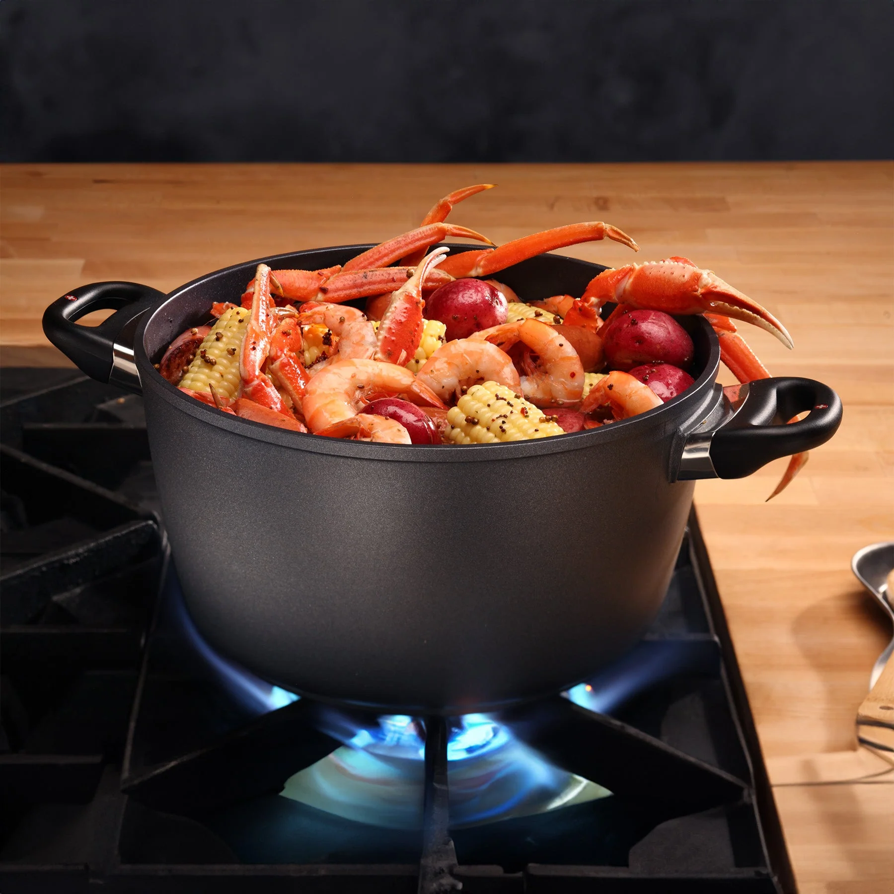 HD Nonstick Stock Pot with Glass Lid - Image 2