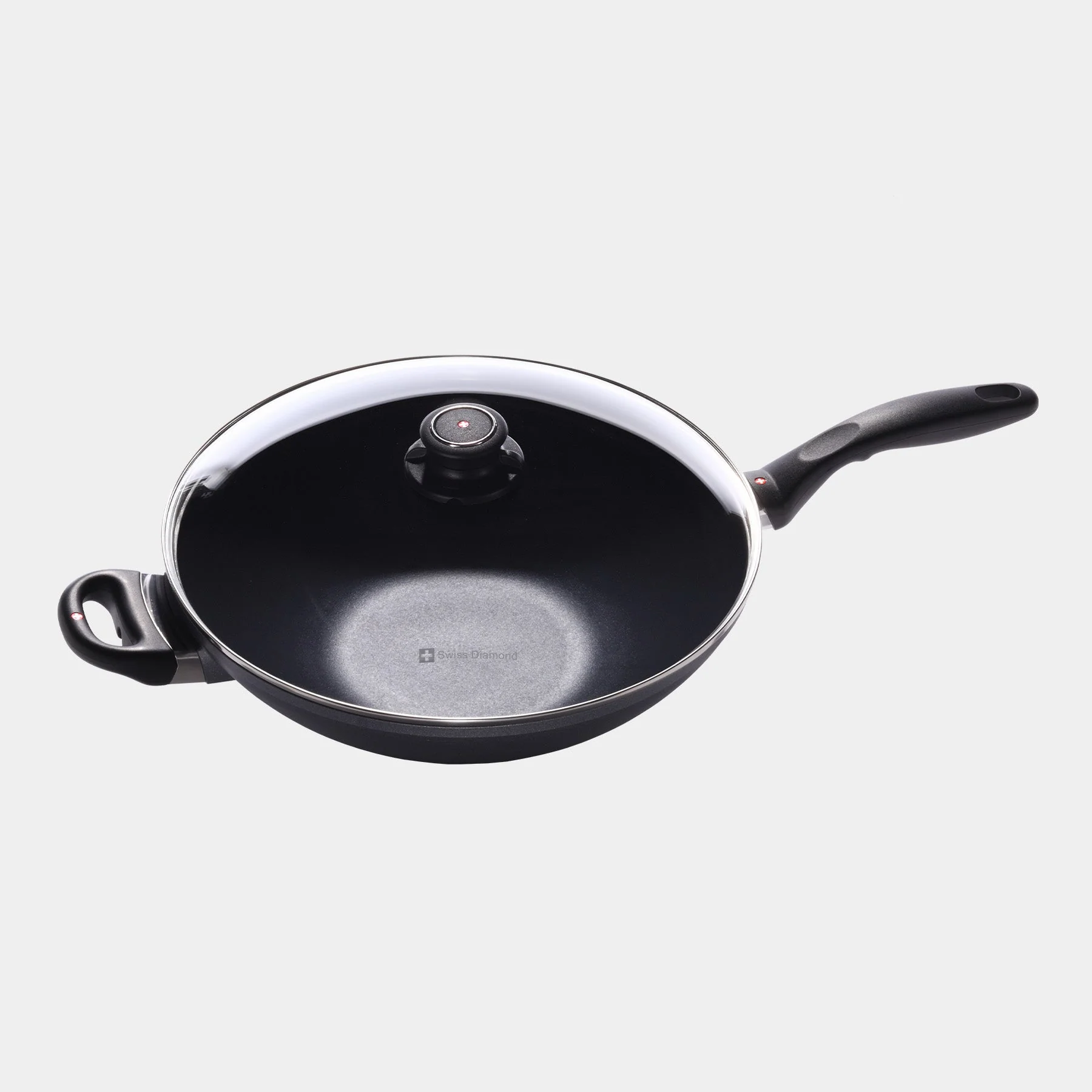 HD Nonstick Wok with Glass Lid - Induction - Image 2