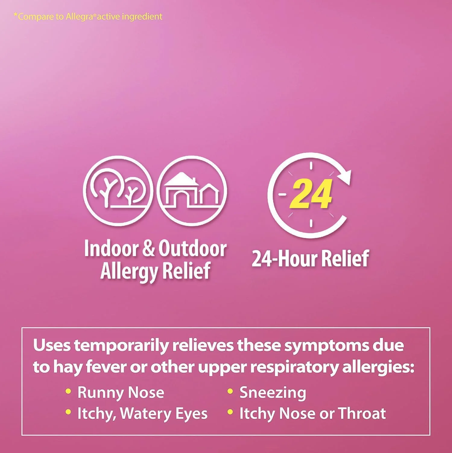 HealthA2Z Fexofenadine Hydrochloride 180mg, Antihistamine for Allergy Relief, 24-Hour Antihistamine for Allergy Relief (120 Count (Pack of 1)) - Image 3