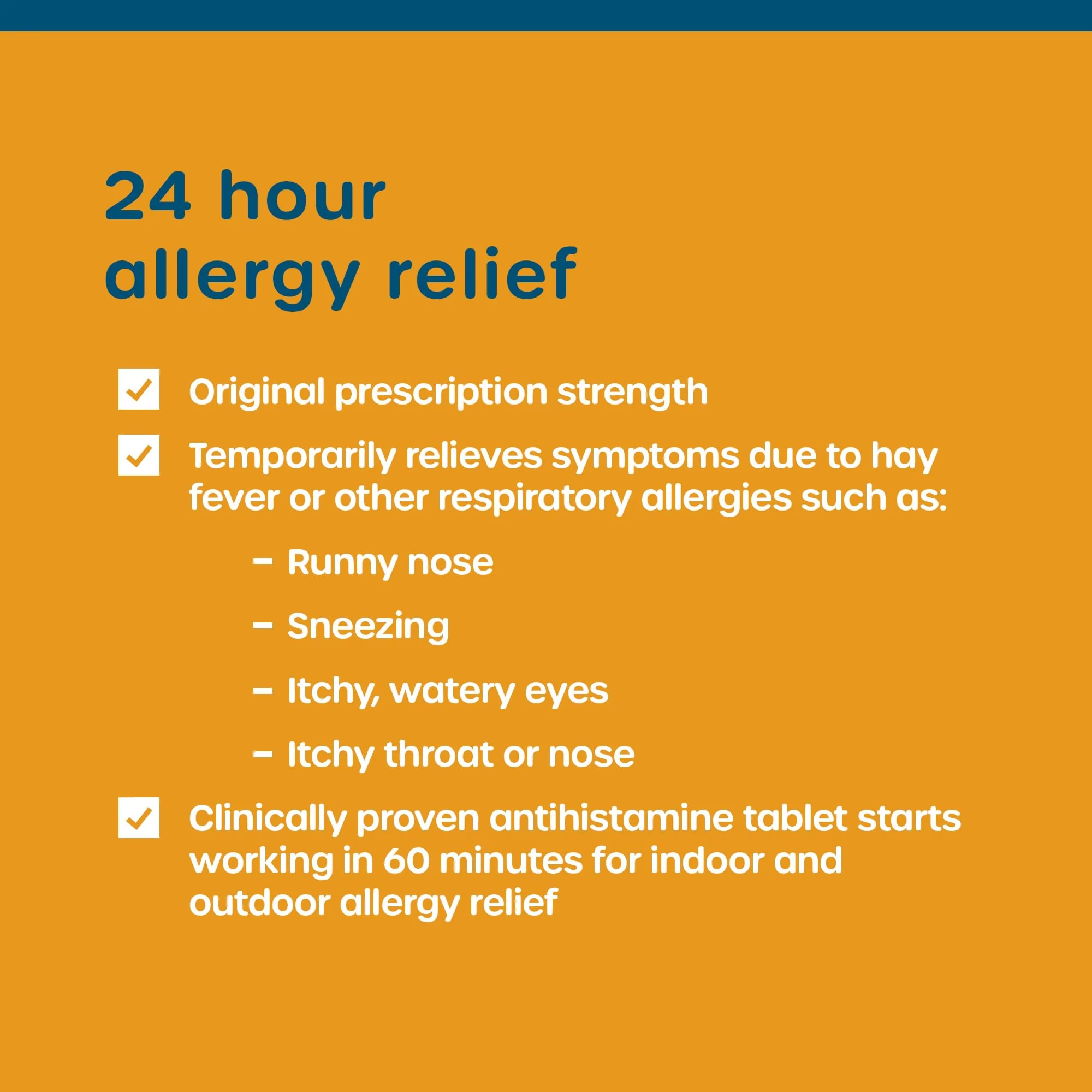 HealthCareAisle Allergy Relief - Levocetirizine Dihydrochloride Tablets USP, 5 mg - 80 Tablets - Original Prescription Strength Allergy Medication, 24-Hour Relief, 80 Count (Pack of 1) - Image 4