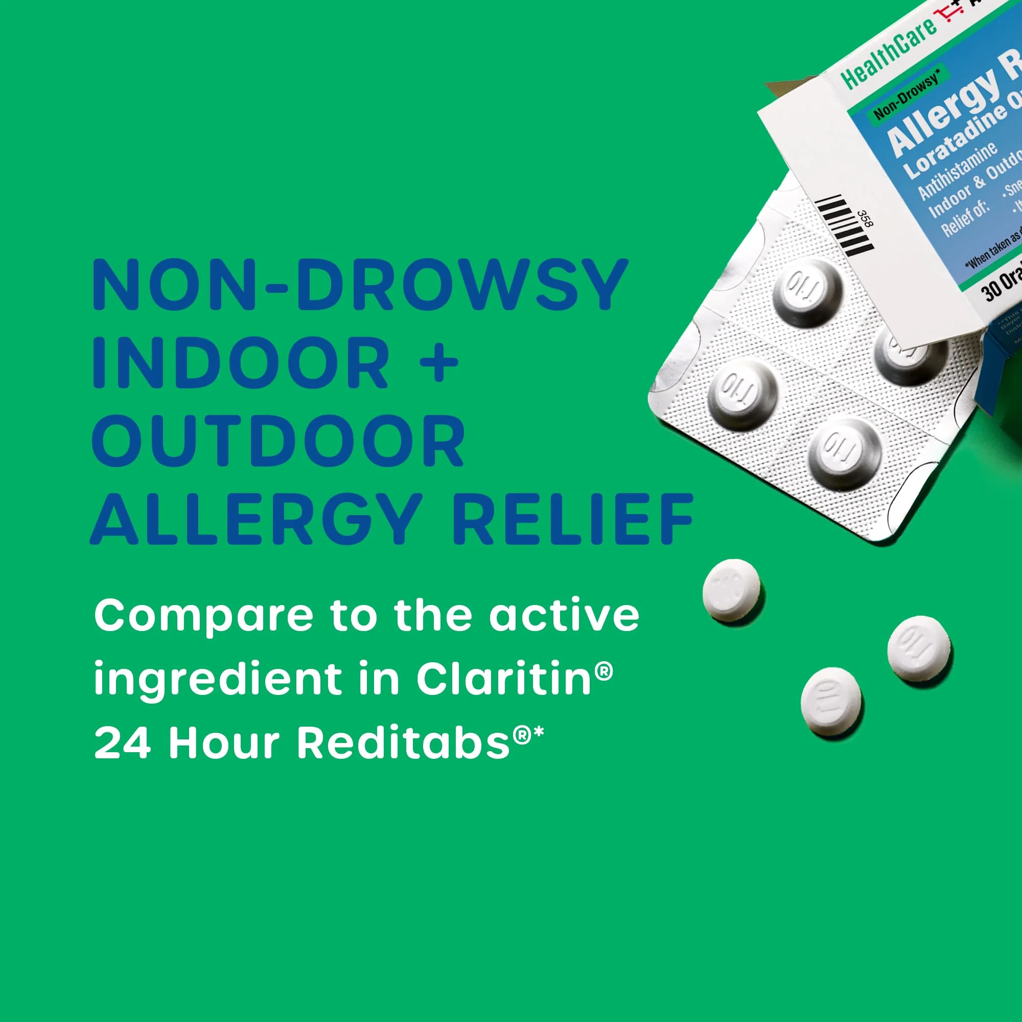 HealthCareAisle Allergy Relief - Loratadine 10 mg Orally Disintegrating Tablets USP - 30 Tablets - Original Prescription Strength  Allergy Medication, 24-Hour Relief - Image 6
