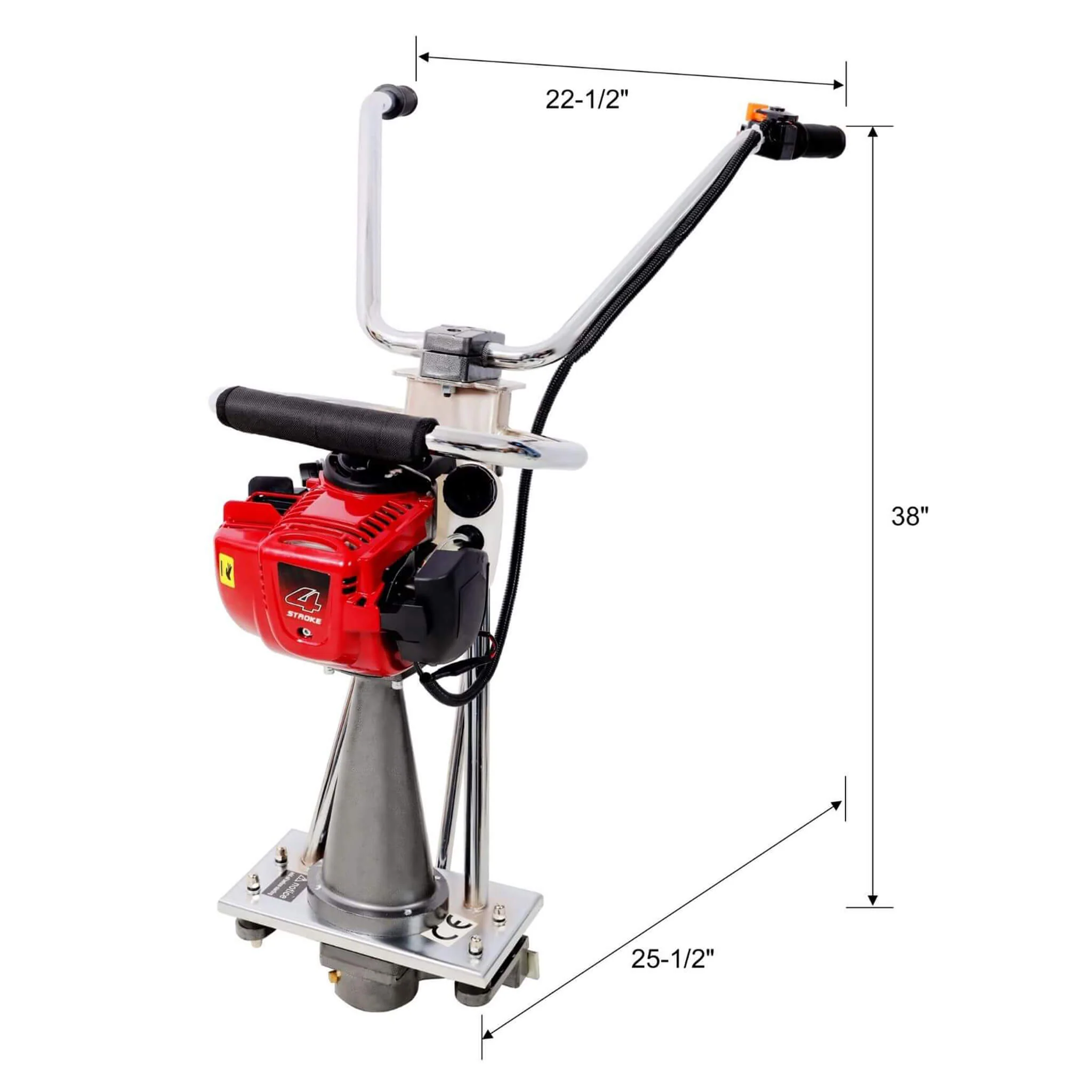 Heavy-Duty 1.5HP 38CC 4-Stroke Gas-Powered Concrete Screed For Concrete Finishing (SAK58769) - Image 14
