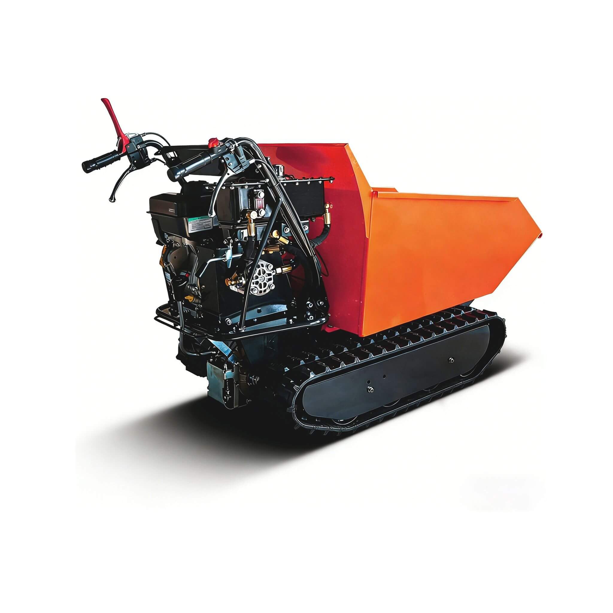 Heavy-Duty 1100LBS 10HP Gas-Powered Track Barrow With Hydraulic Assist (SAK48291) - Image 15
