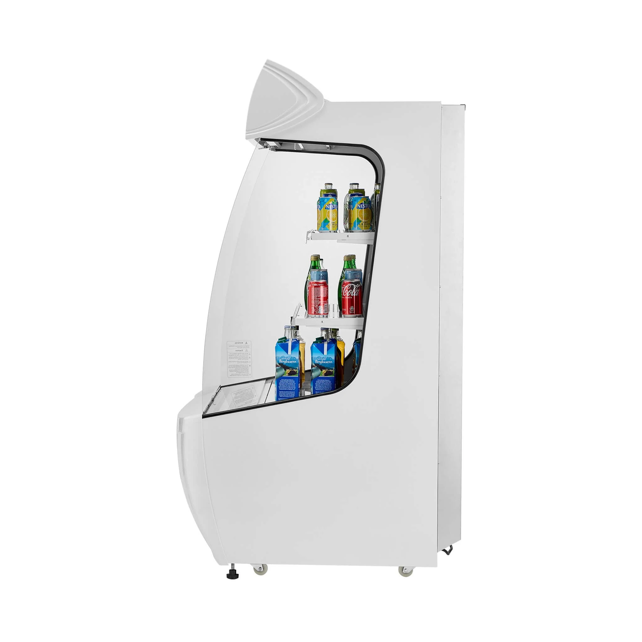 Heavy-Duty 12 Cu.Ft 2-Tier Open-Air Industrial Display Merchandiser Cooler (SAK14832) - Image 5