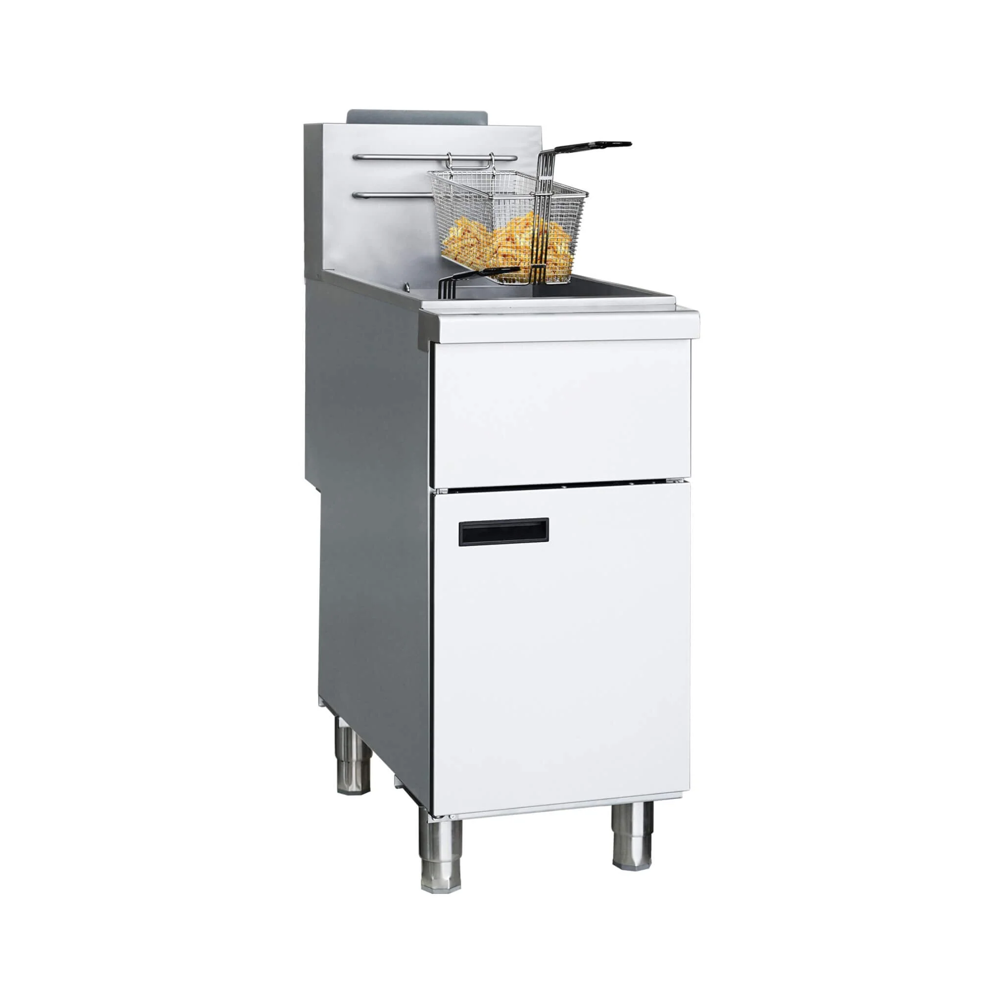 Heavy-Duty 120K BTU Commercial Stainless Steel 4-Burner Propane Deep Fryer (SAK64021) - Image 6