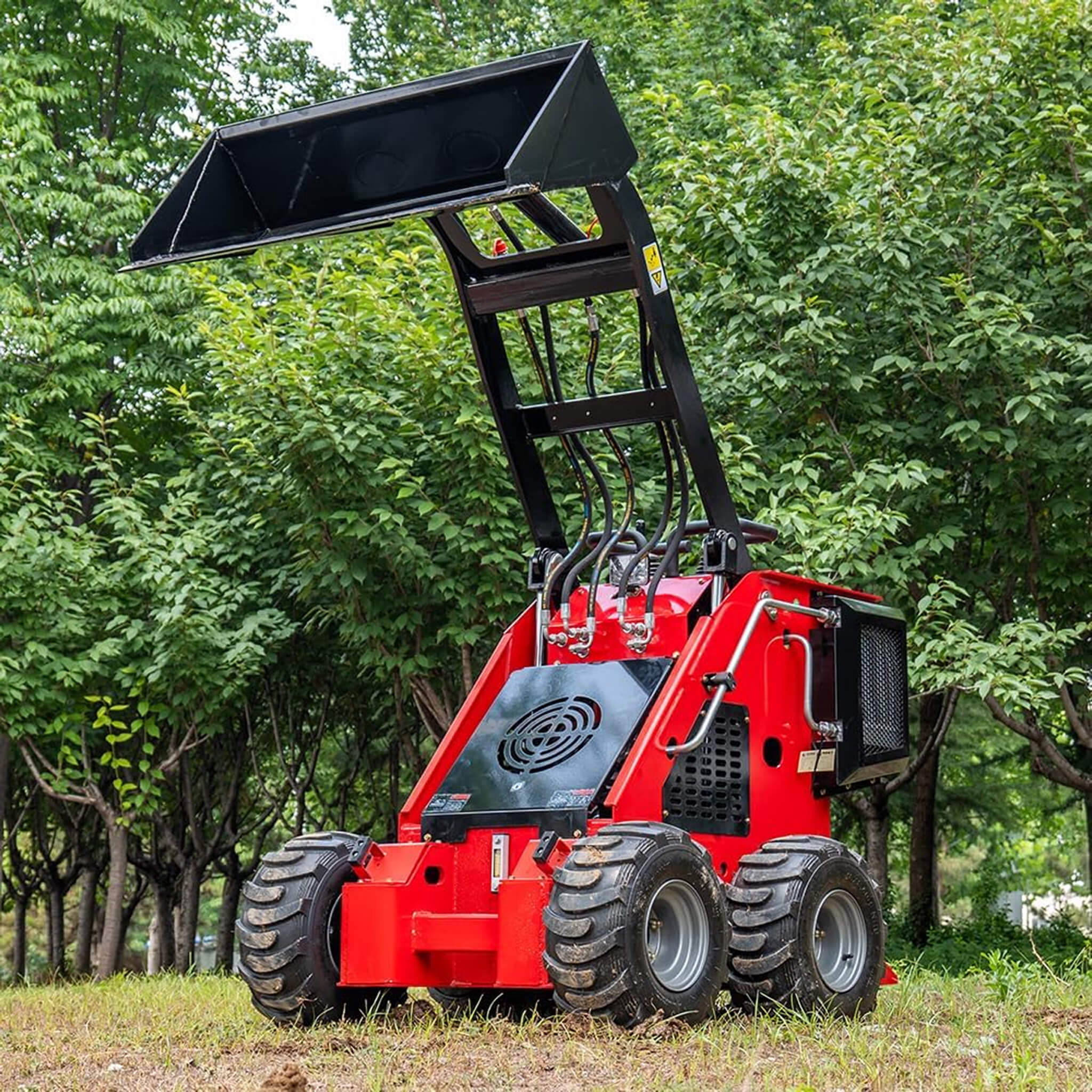 Heavy-Duty 13.5HP Mini Gas Skid Steer Loader With Wide Bucket (SAK69105) - Image 3