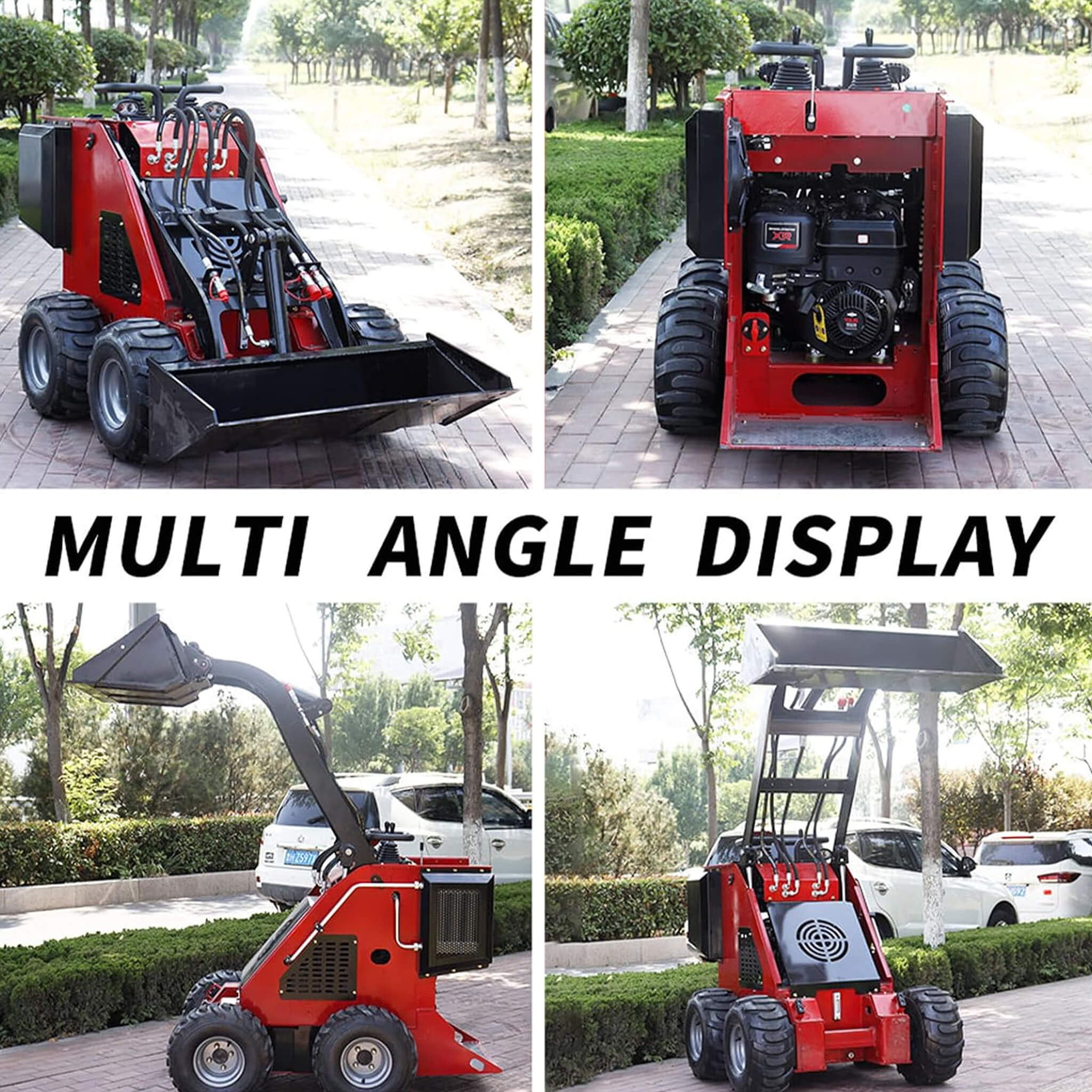 Heavy-Duty 13.5HP Mini Gas Skid Steer Loader With Wide Bucket (SAK69105) - Image 6