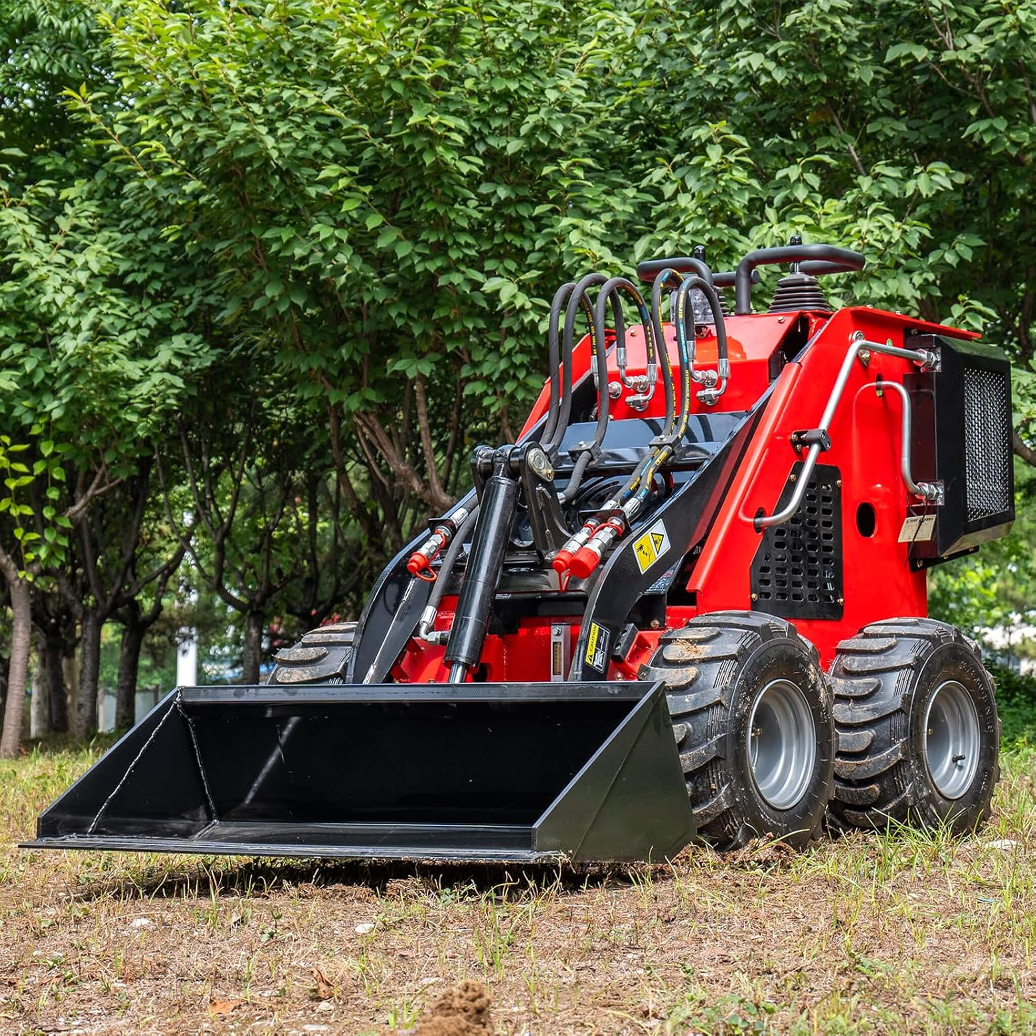 Heavy-Duty 13.5HP Mini Gas Skid Steer Loader With Wide Bucket (SAK69105) - Image 7