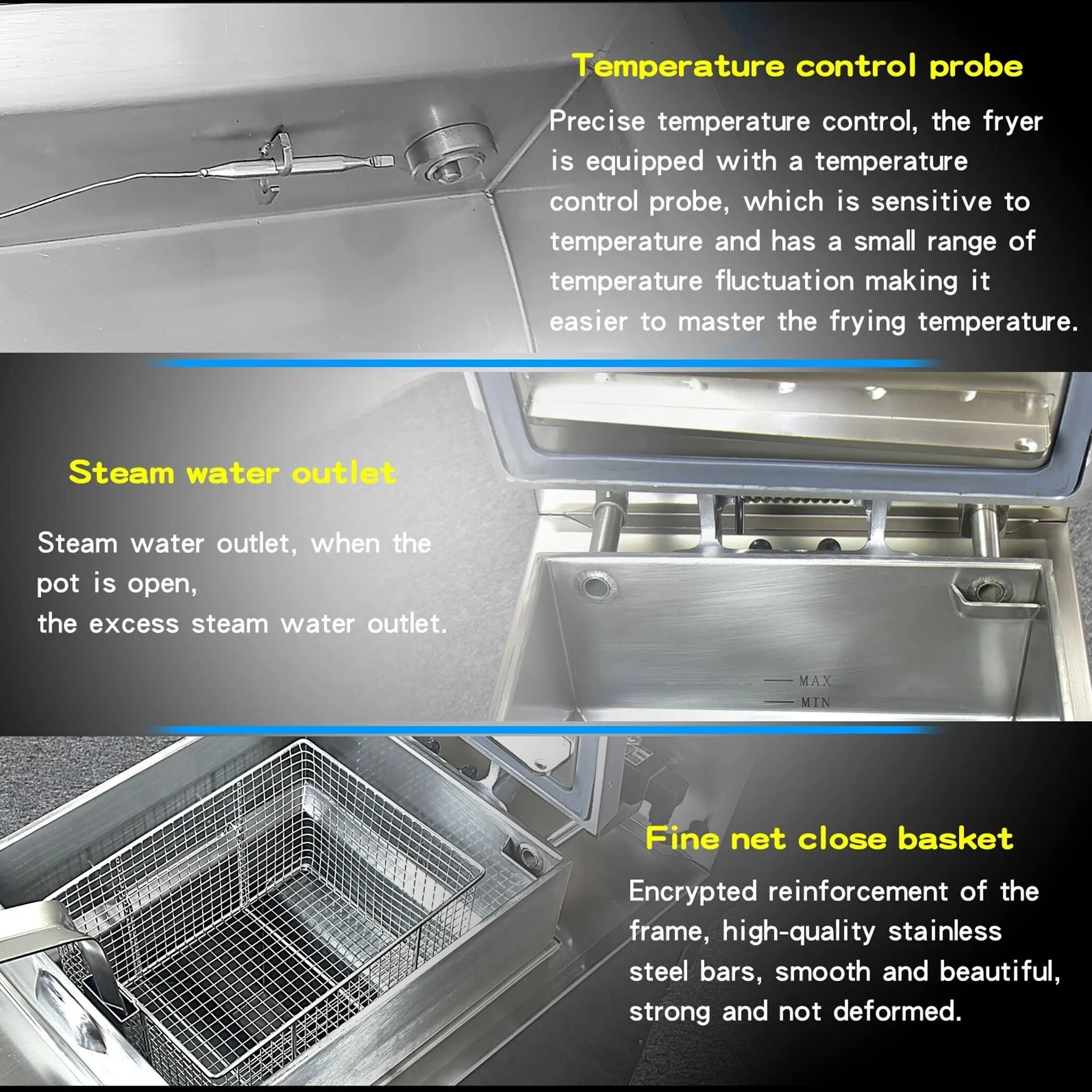 Heavy-Duty 25L Commercial Natural Gas Pressure Fryer With Oil Filtration System (SAK61820) - Image 7