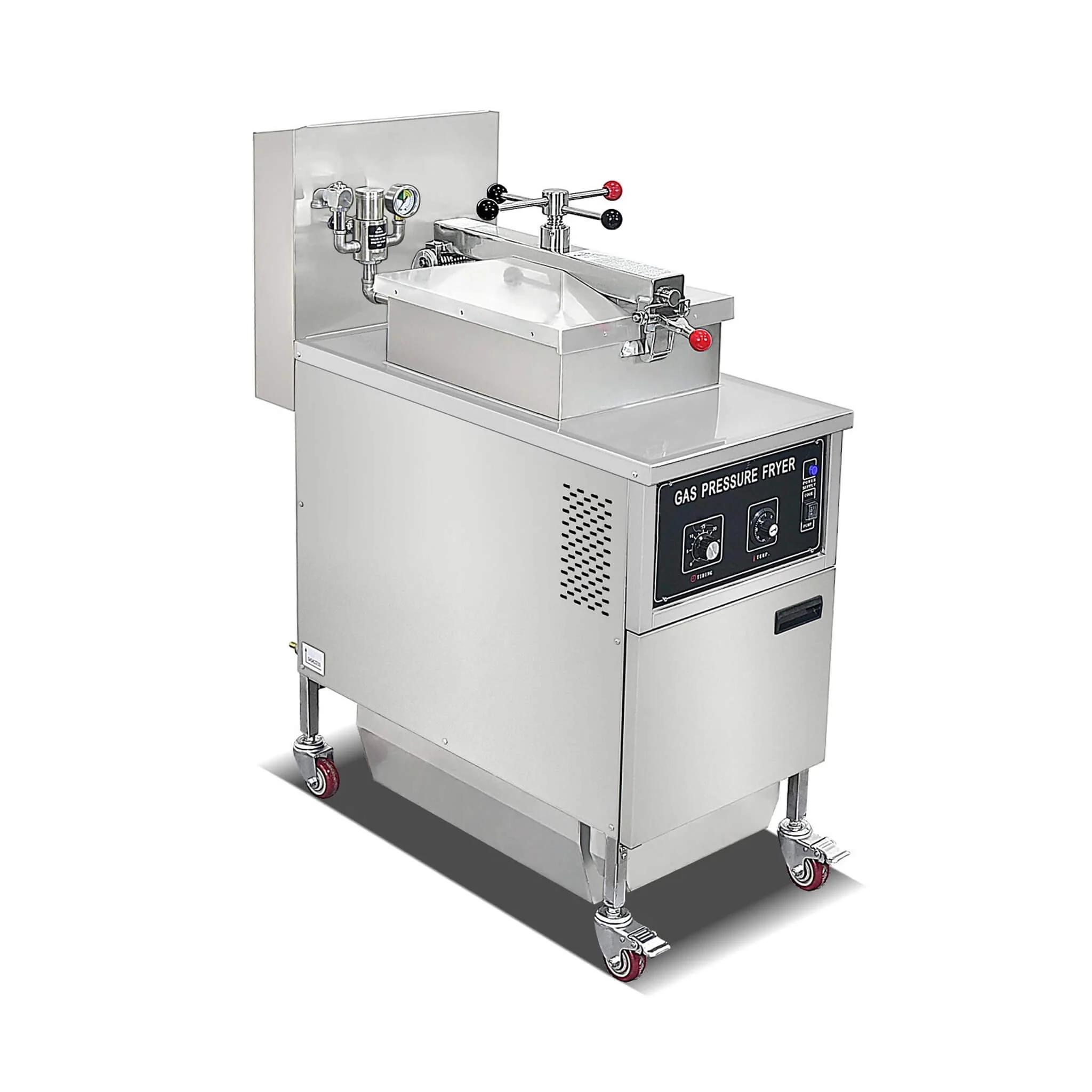 Heavy-Duty 25L Commercial Natural Gas Pressure Fryer With Oil Filtration System (SAK61820) - Image 8