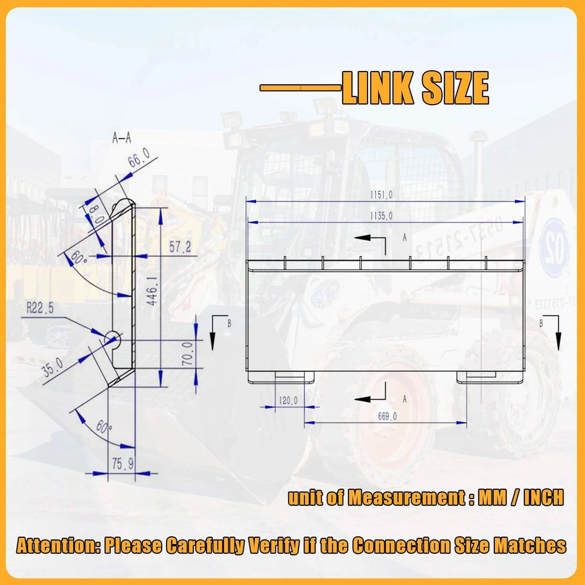 Heavy-Duty 46-Inch Drum Forestry Skid Steer Mulcher Attachment (SAK30495) - Image 3