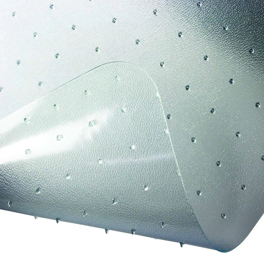 Heavy Duty 47 x 35 inch Chair Mat with Lip for Low to Medium Pile Carpet Floor - Image 3