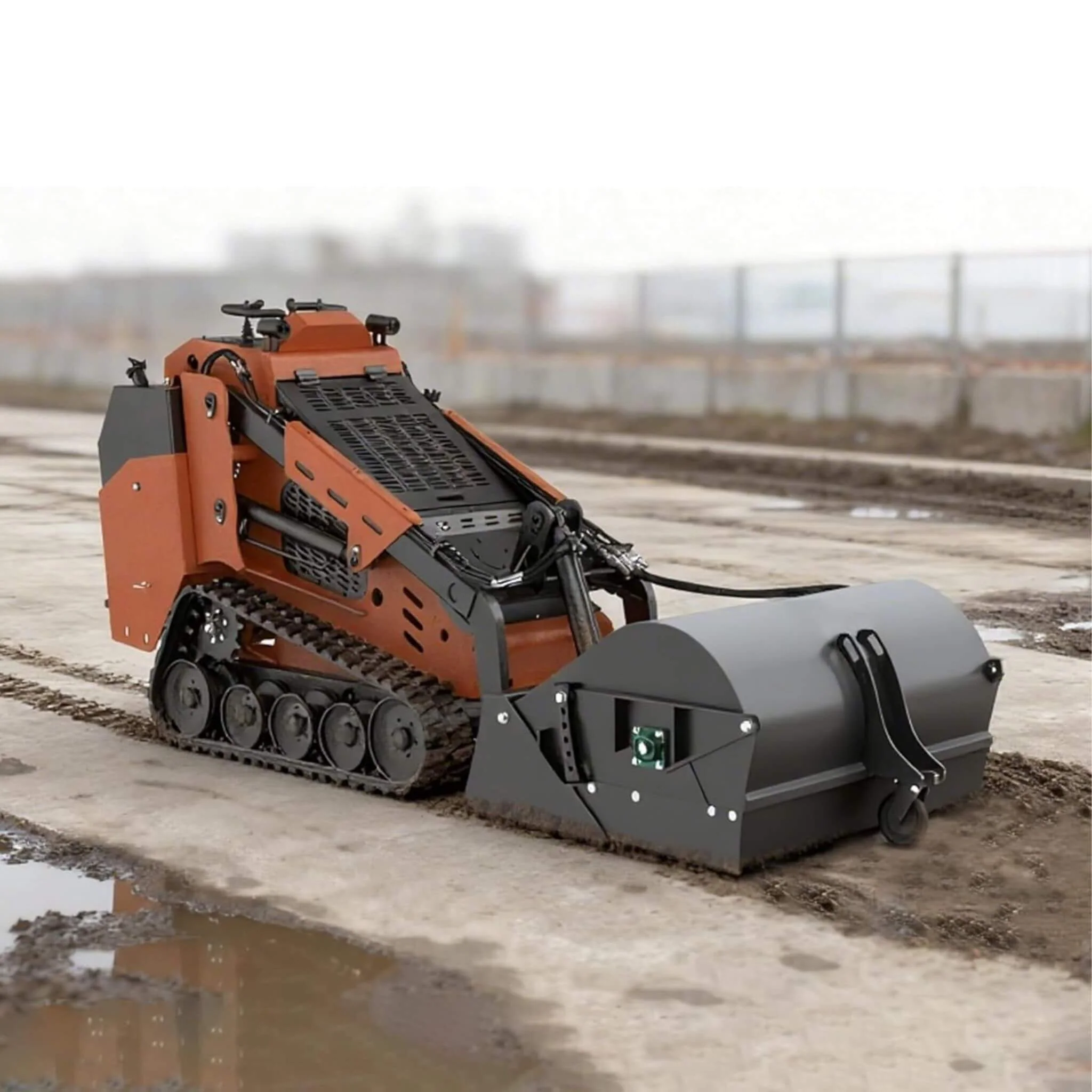 Heavy-Duty 48-Inch Mini Skid Steer Sweeper Attachment (SAK94820) - Image 5