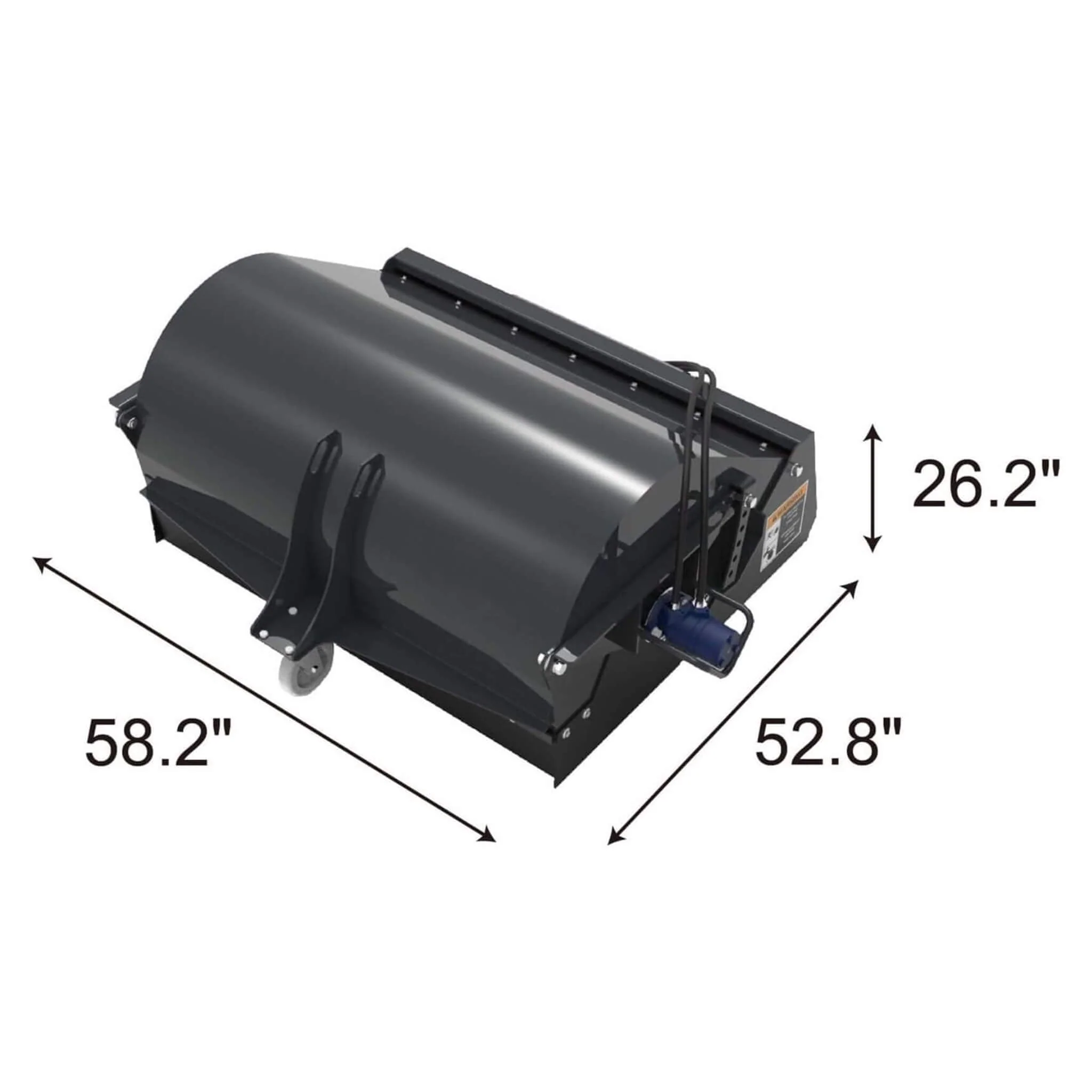 Heavy-Duty 48-Inch Mini Skid Steer Sweeper Attachment (SAK94820) - Image 7