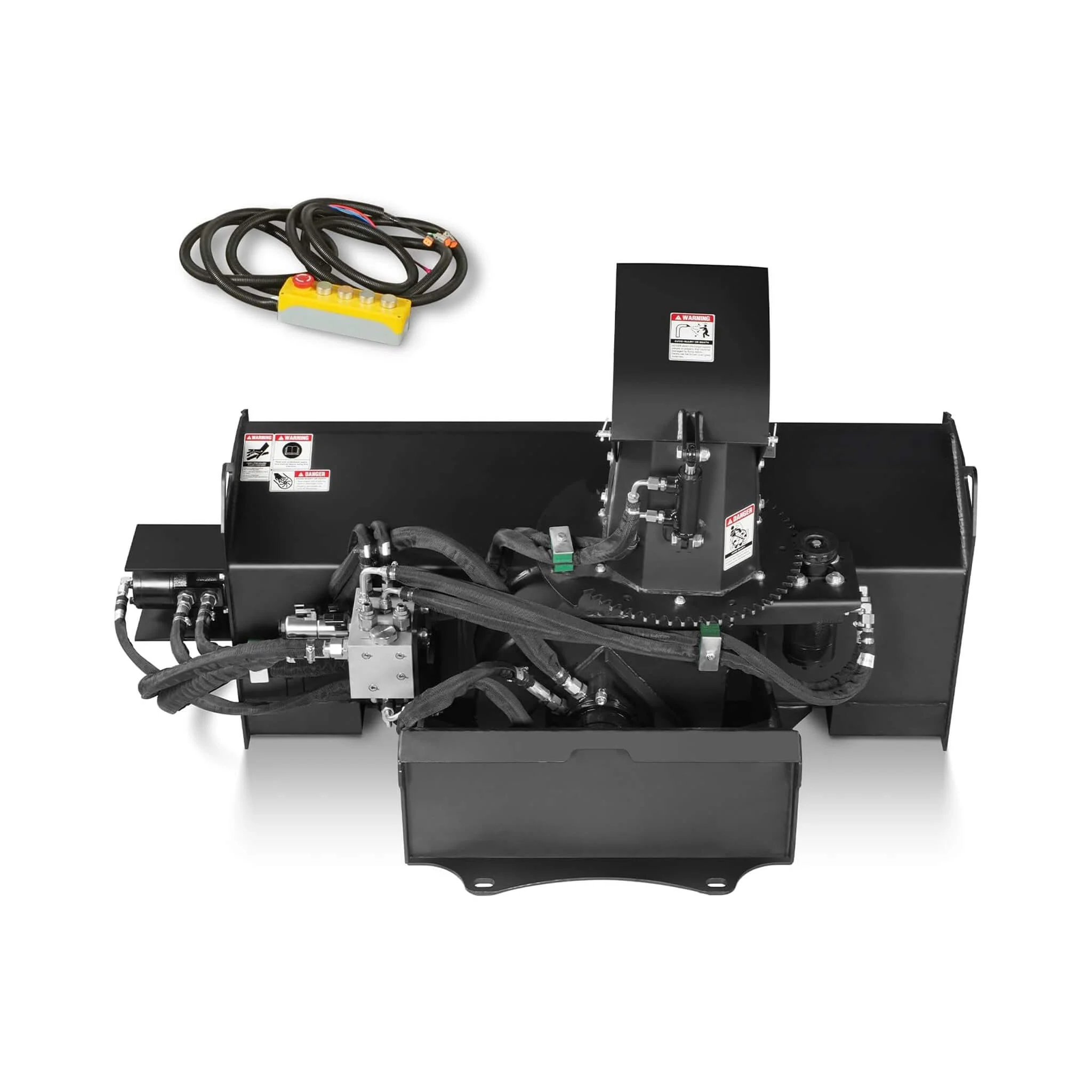 Heavy-Duty 48-Inch Remote Control Hydraulic Mini Skid Steer Snow Blower Attachment (SAK34782) - Image 5