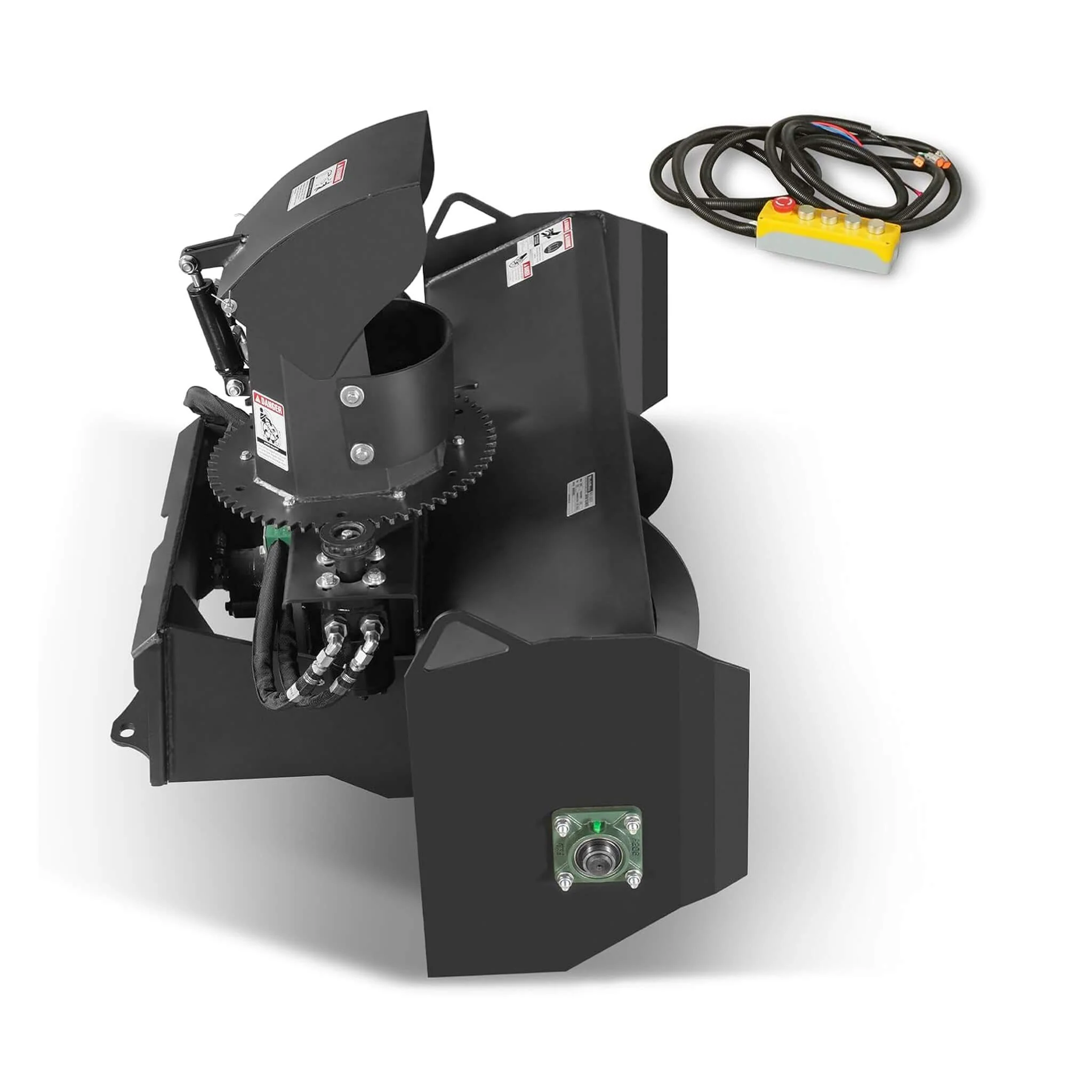 Heavy-Duty 48-Inch Remote Control Hydraulic Mini Skid Steer Snow Blower Attachment (SAK34782) - Image 6