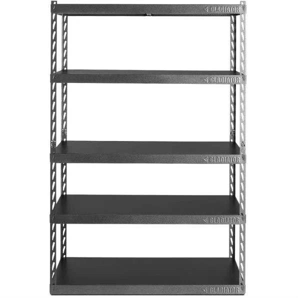 Heavy Duty 48-inch Wide 5-Shelf Metal Shelving Unit - Image 3