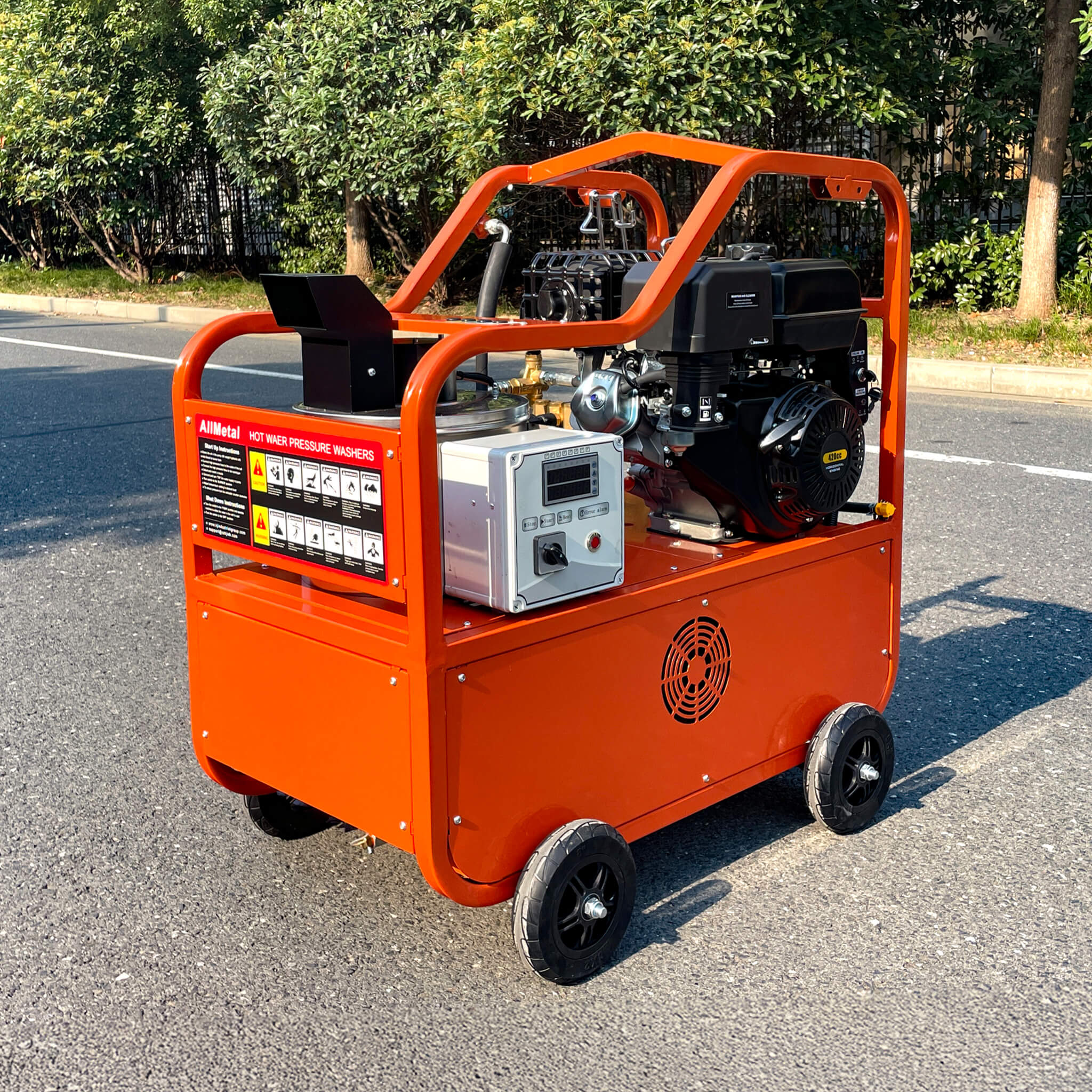 Heavy-Duty 4GPM 4000PSI Commercial Portable Hot Water Pressure Power Washer (SAK26013) - Image 4