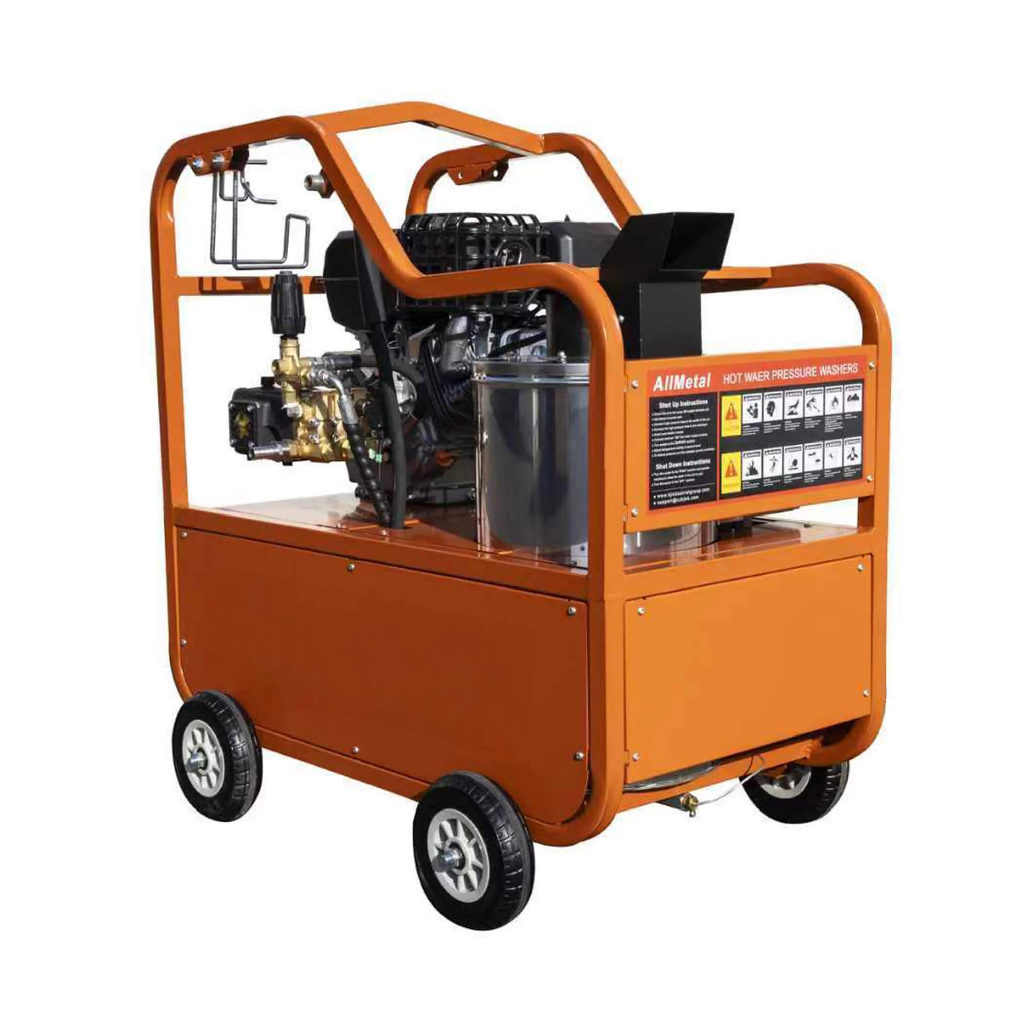 Heavy-Duty 4GPM 4000PSI Commercial Portable Hot Water Pressure Power Washer (SAK26013) - Image 9