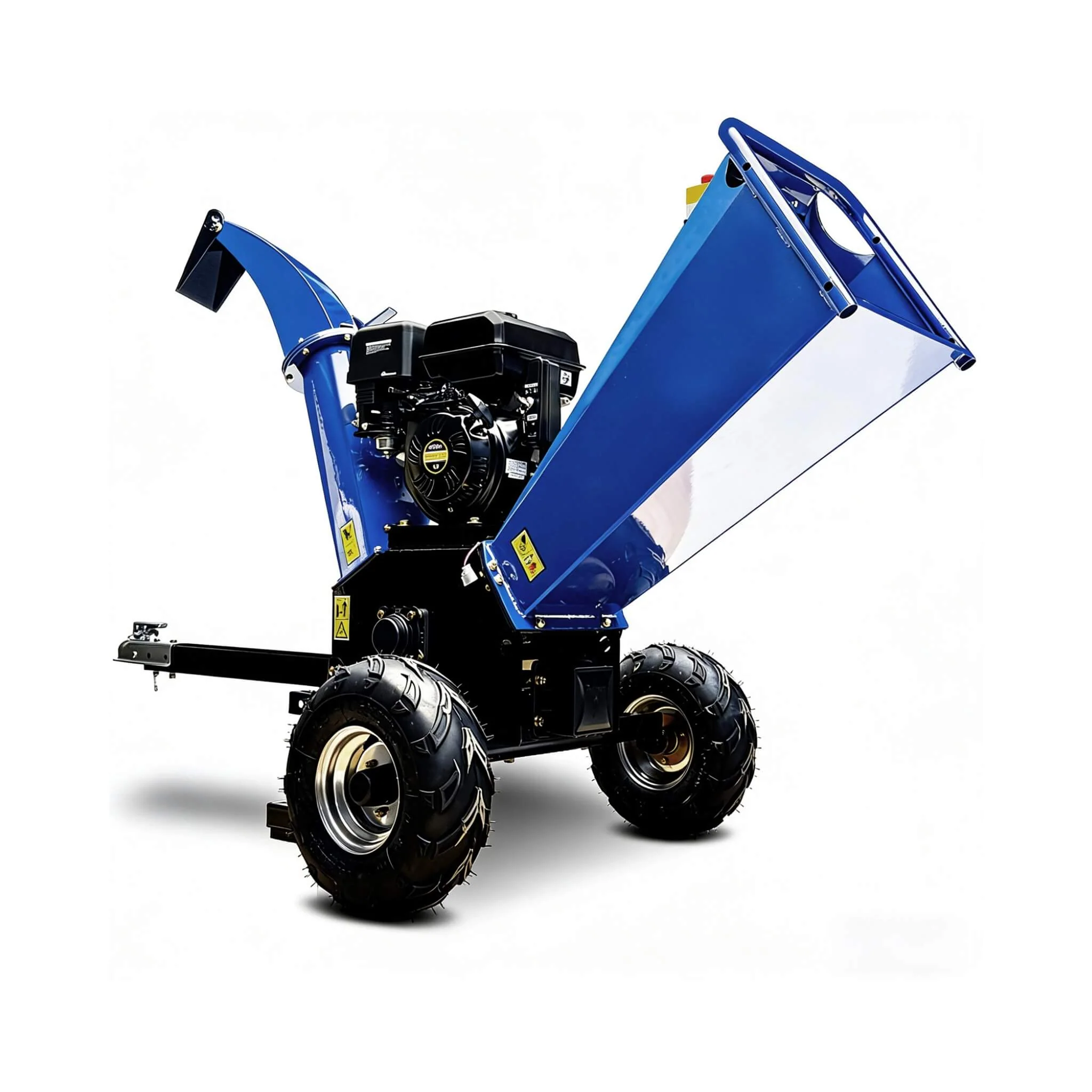 Heavy-Duty 5-Inch 15HP 420CC Gas Wood Chipper Shredder With Electric Start And Tow Hitch (SAK48652) - Image 8