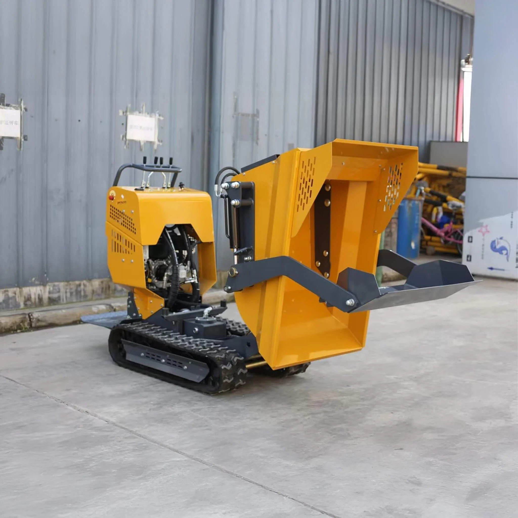 Heavy-Duty 6.5HP 1100LBS Tracked Hydraulic Dumper With Shovel (SAK62780) - Image 5
