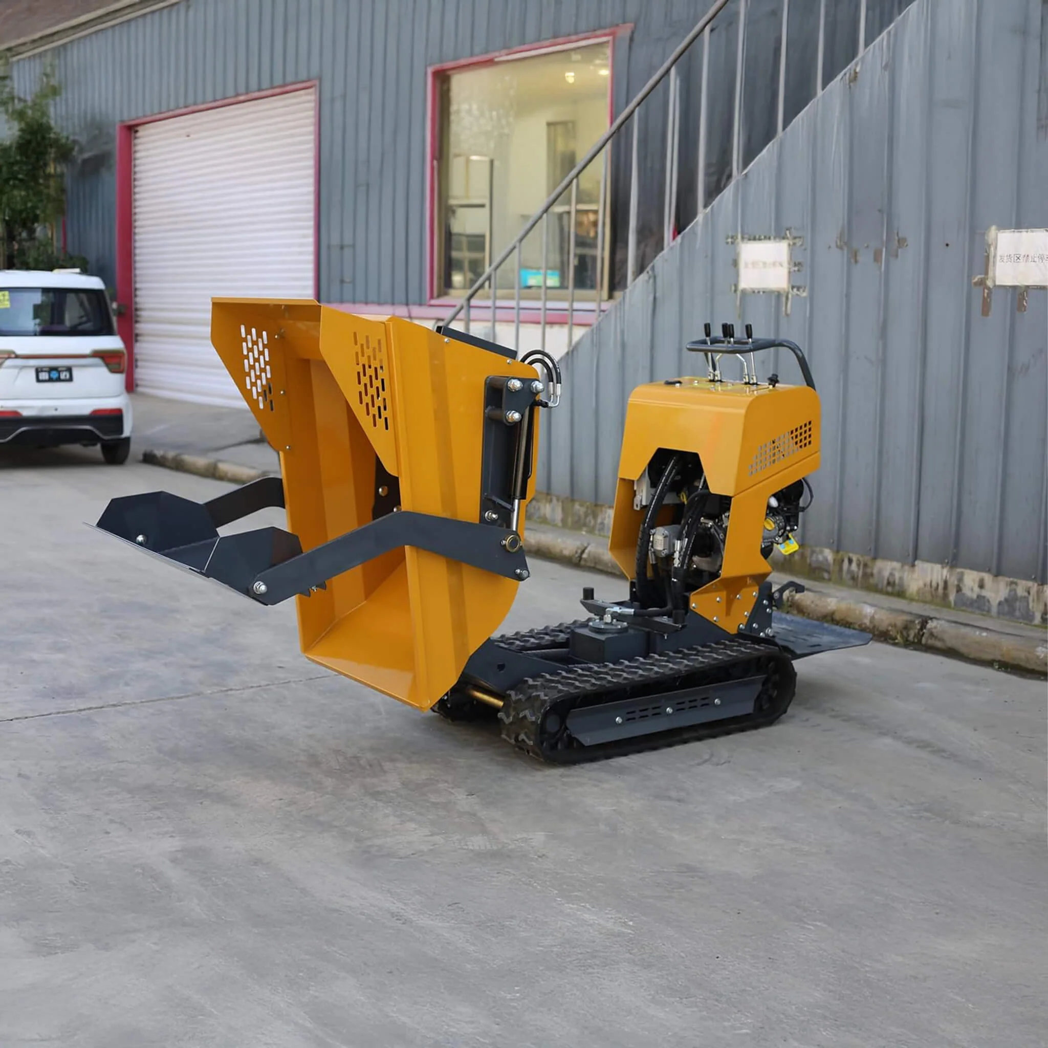 Heavy-Duty 6.5HP 1100LBS Tracked Hydraulic Dumper With Shovel (SAK62780) - Image 7