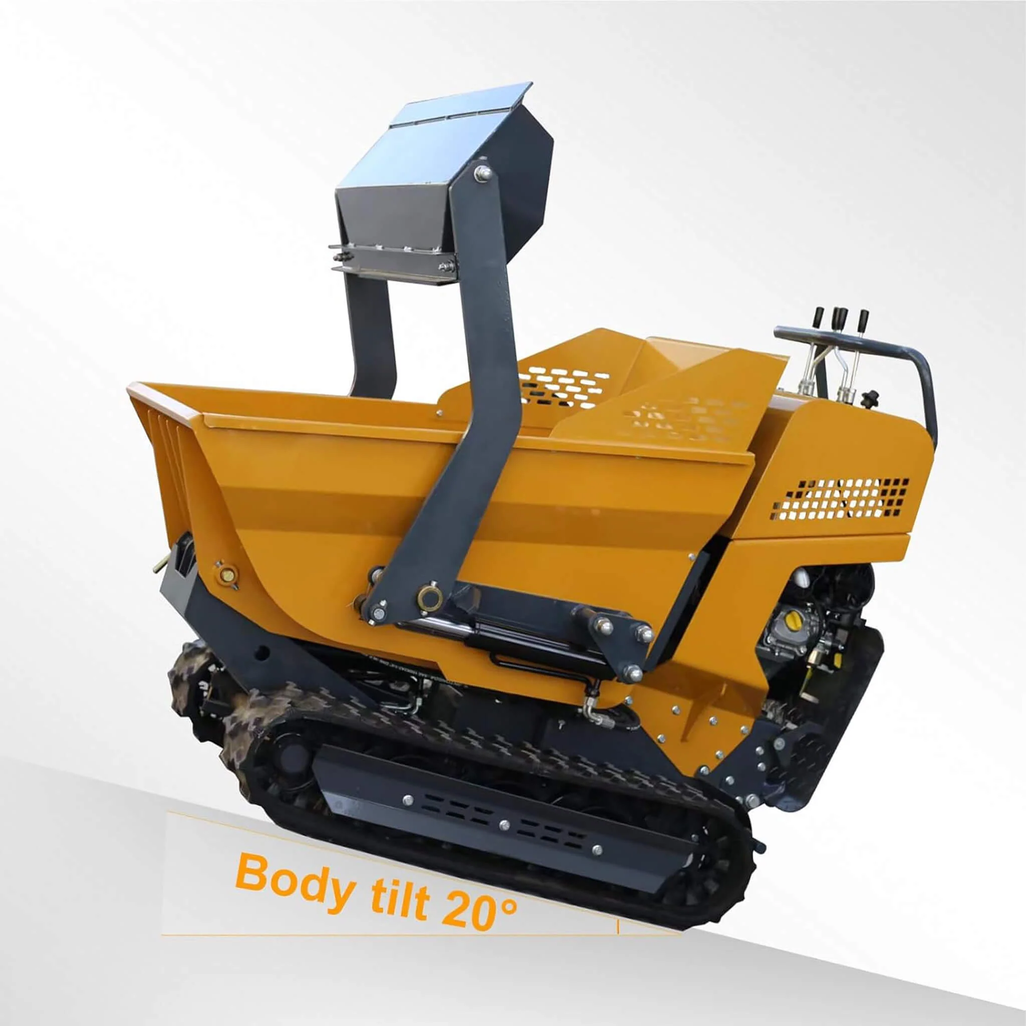 Heavy-Duty 6.5HP 1100LBS Tracked Hydraulic Dumper With Shovel (SAK62780) - Image 8