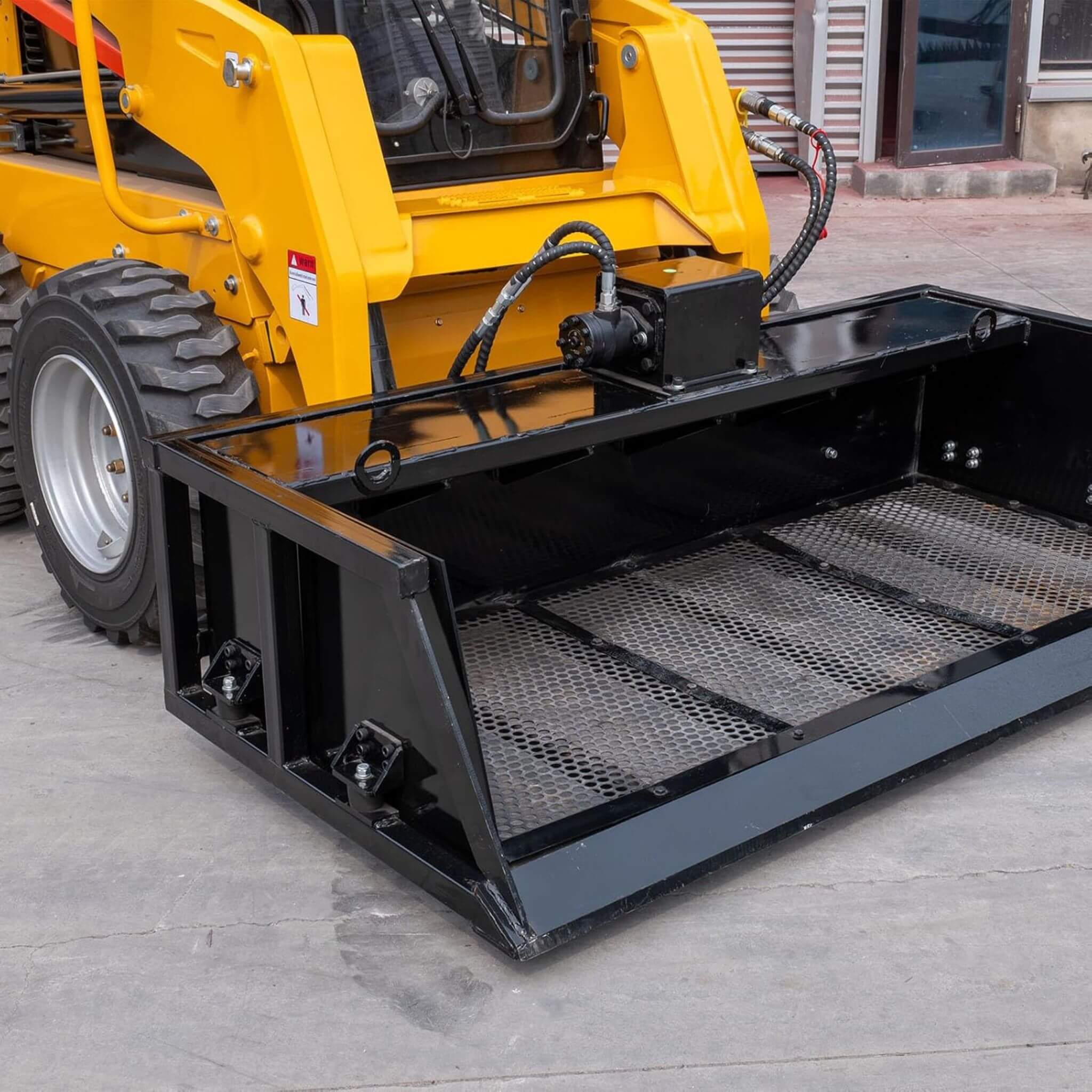Heavy-Duty 60-Inch Topsoil Screening Skid Steer Bucket Attachment (SAK10294) - Image 7