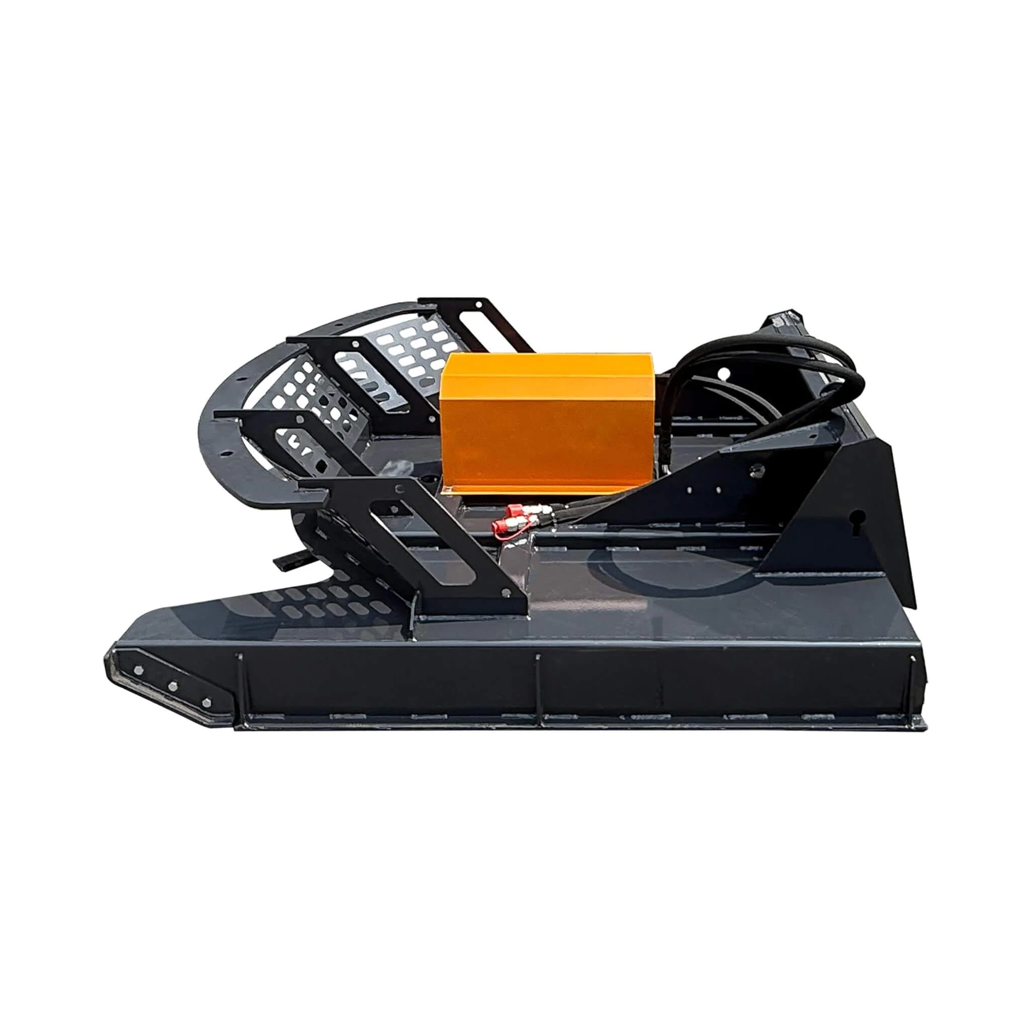 Heavy-Duty 66-Inch Open Front Deck Skid Steer Brush Cutter Attachment With 3 Steel Blades (SAK53108) - Image 5