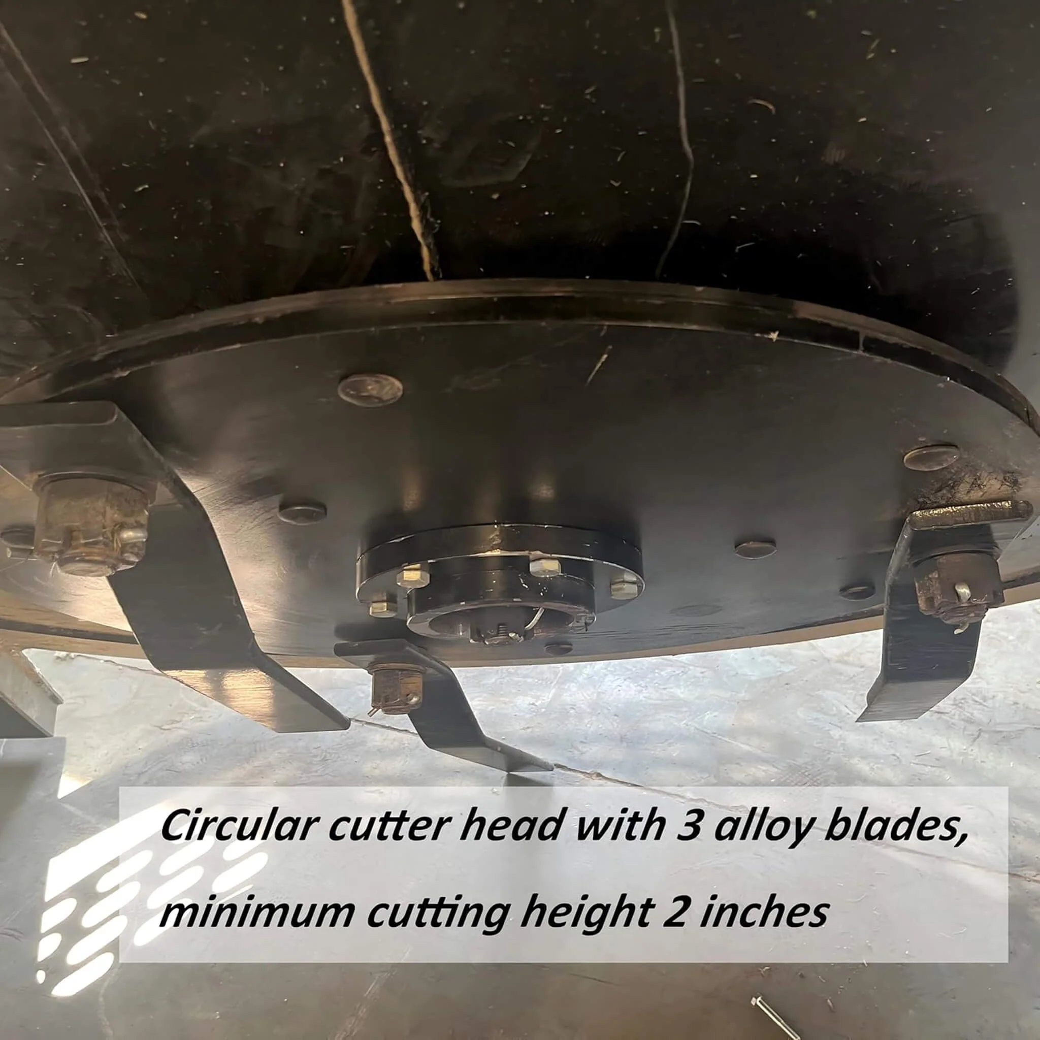 Heavy-Duty 66-Inch Open Front Deck Skid Steer Brush Cutter Attachment With 3 Steel Blades (SAK53108) - Image 7