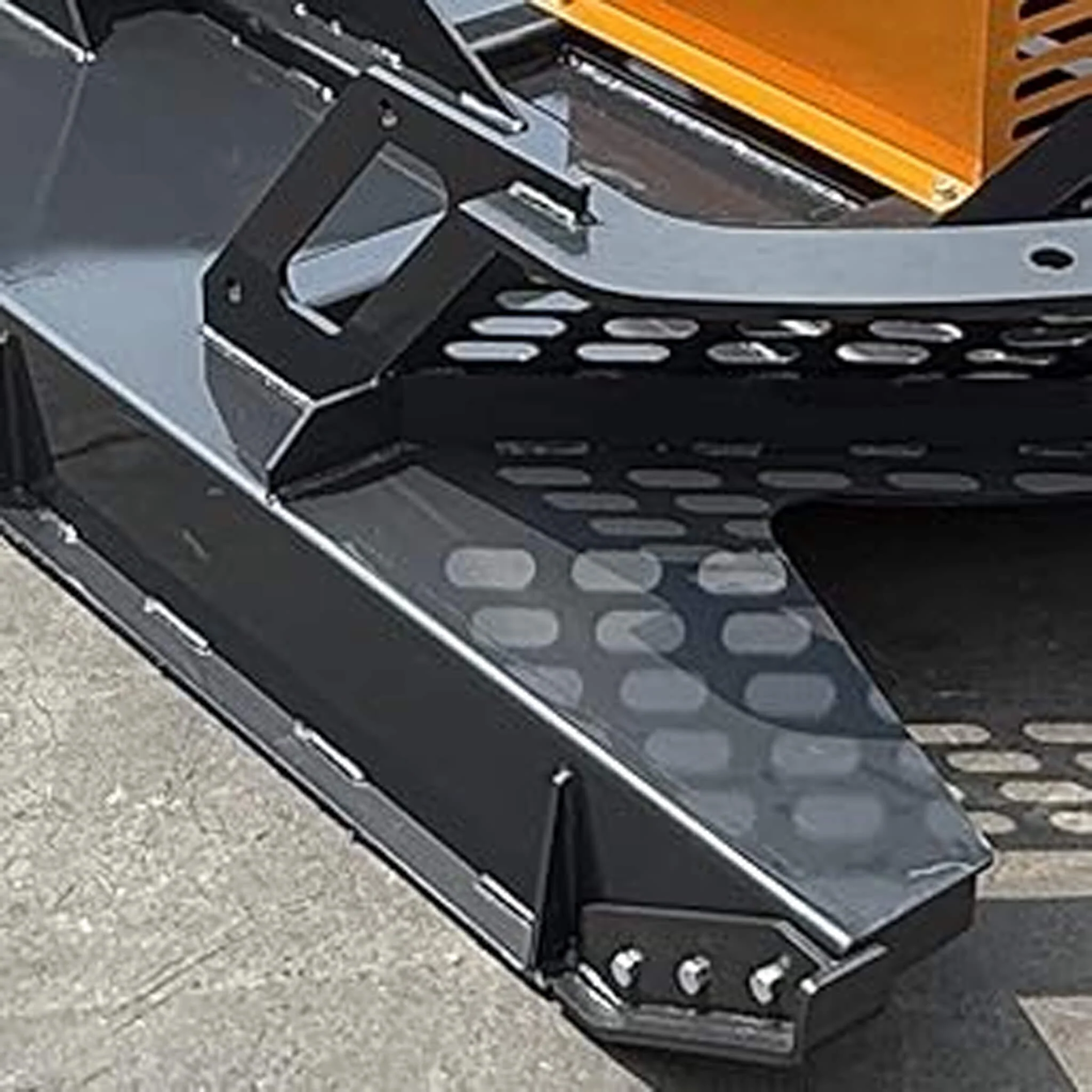 Heavy-Duty 66-Inch Open Front Deck Skid Steer Brush Cutter Attachment With 3 Steel Blades (SAK53108) - Image 8