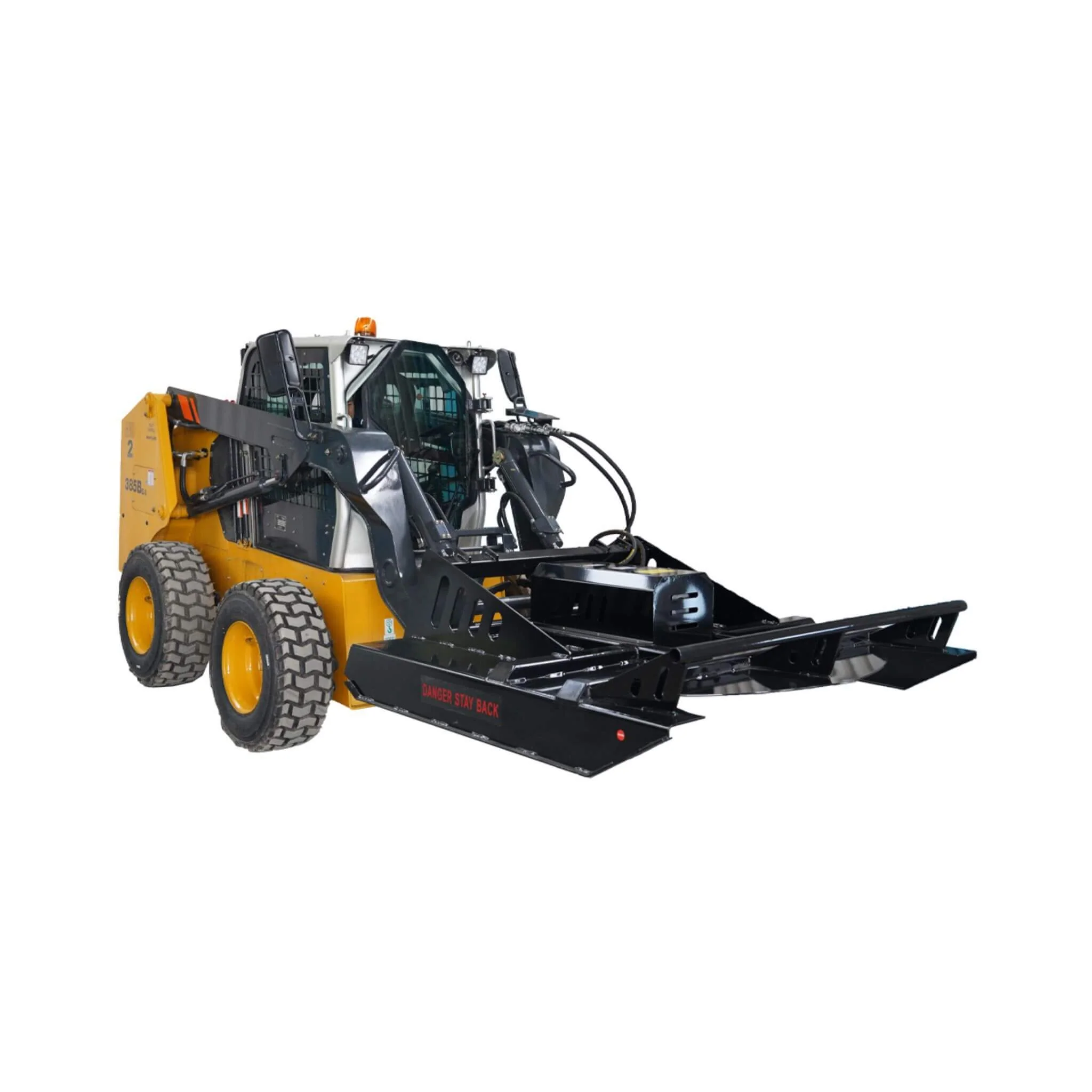 Heavy-Duty 72-Inch Hydraulic Brush Mower Skid Steer Attachment (SAK96502) - Image 4