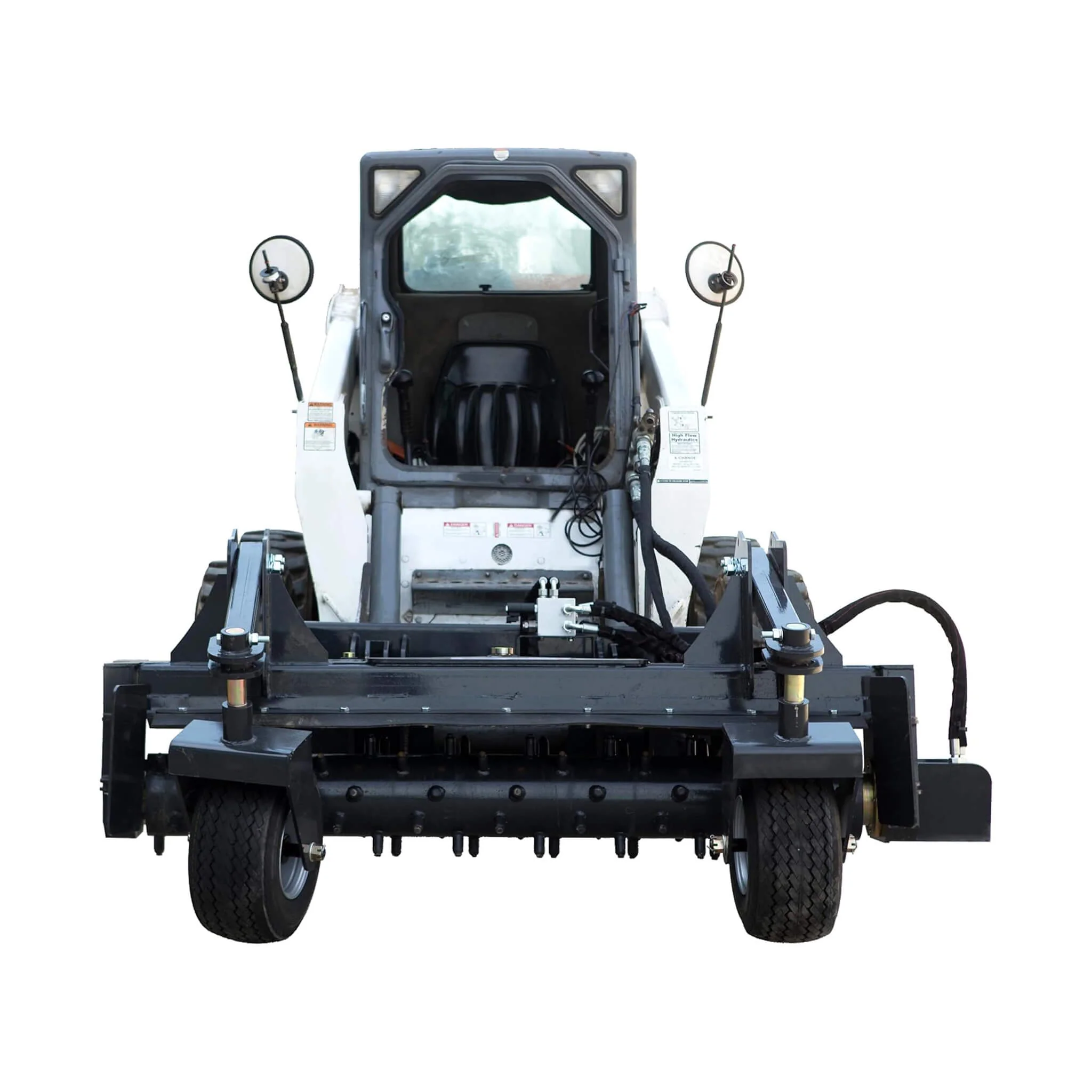 Heavy-Duty 72-Inch Hydraulic Soil Power Rake Skid Steer Attachment (SAK41827) - Image 3