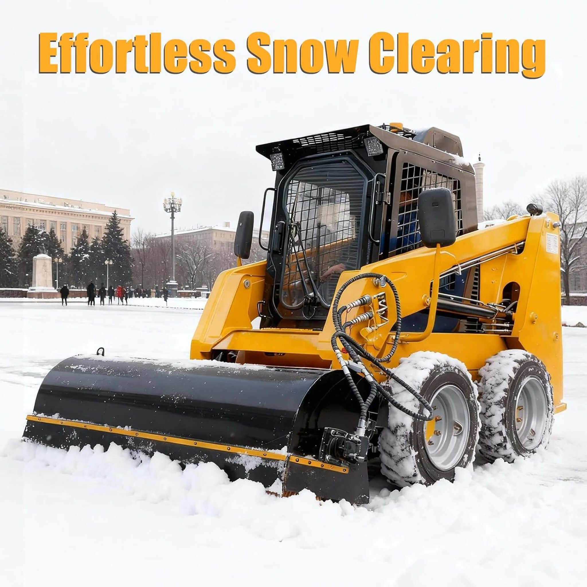 Heavy-Duty 72-Inch Industrial Skid Steer Sweeper Attachment (SAK87013) - Image 5