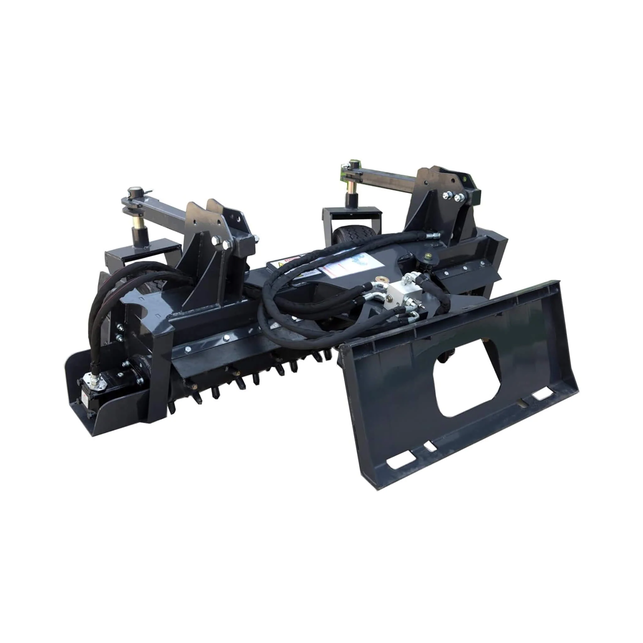 Heavy-Duty 72-Inch Industrial Soil Power Rake Skid Steer Attachment (SAK63905) - Image 5