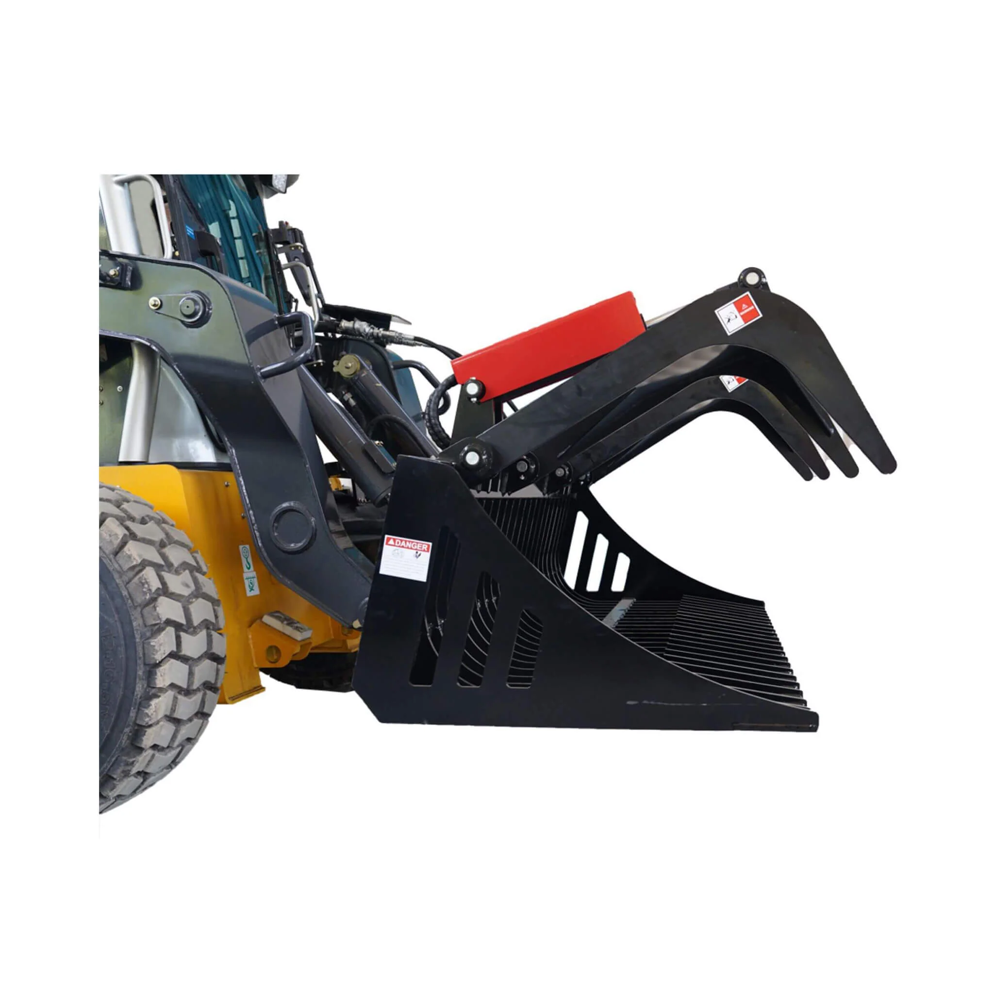 Heavy-Duty 72-Inch Rock Grapple Bucket Skid Steer Attachment With Quick Attach (SAK85019) - Image 4