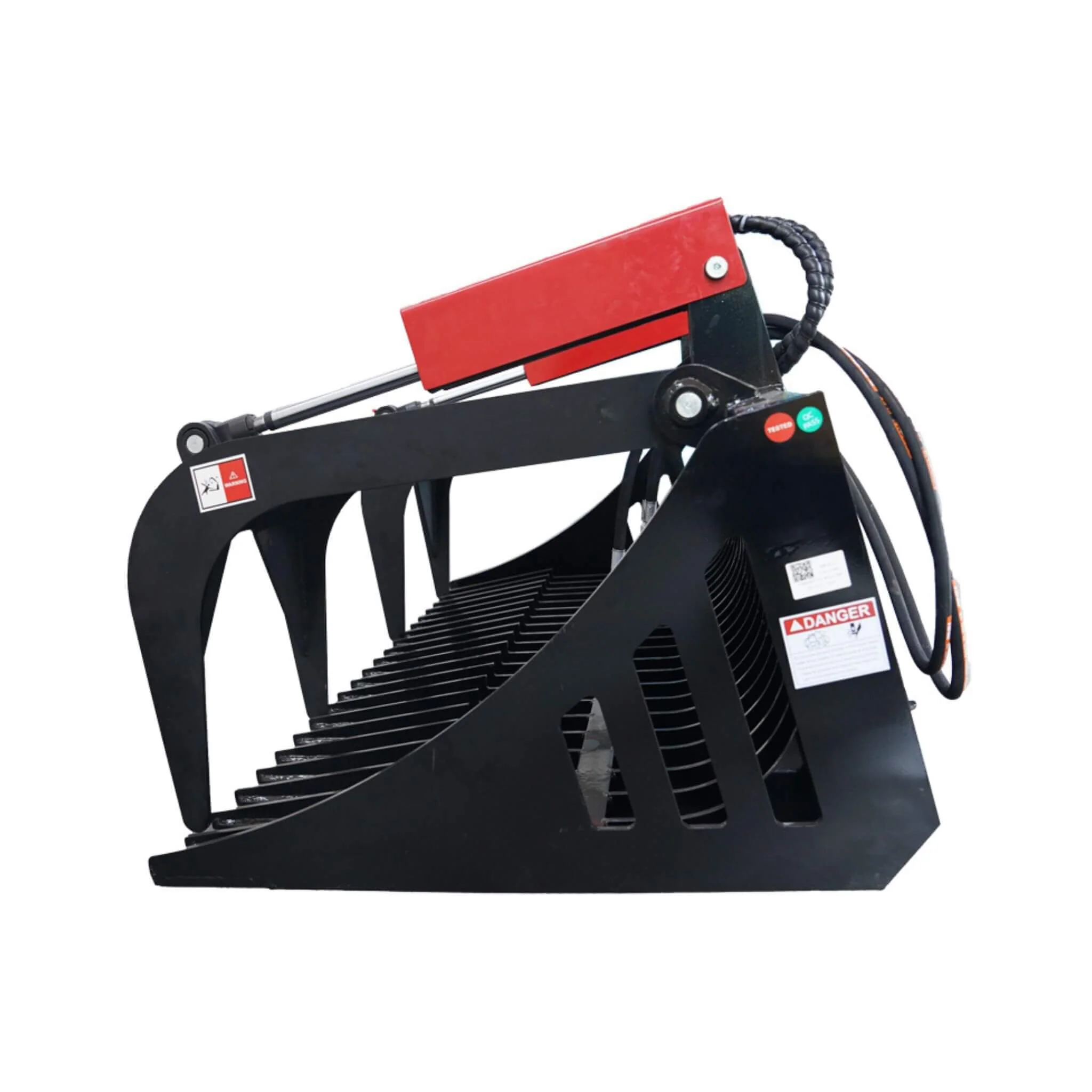 Heavy-Duty 72-Inch Rock Grapple Bucket Skid Steer Attachment With Quick Attach (SAK85019) - Image 7