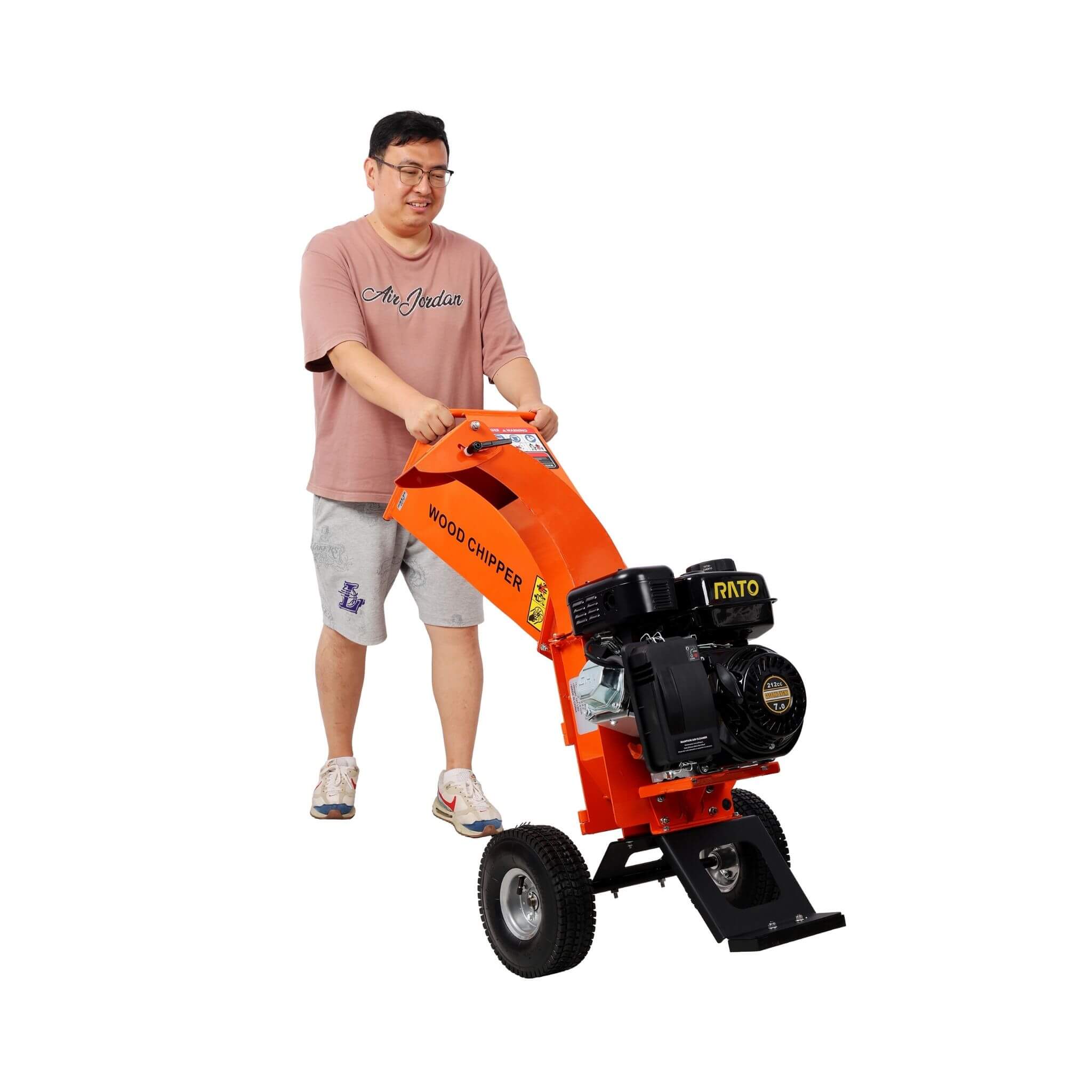 Heavy-Duty 7HP 212CC Gas Wood Chipper Shredder Mulcher (SAK59184) - Image 14